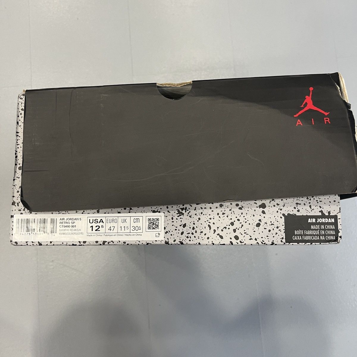 Jordan Brand × Off-White 2020 Jordan 5 Retro Off-White Muslin Size US 12.5 / EU 45-46 - 10 Thumbnail