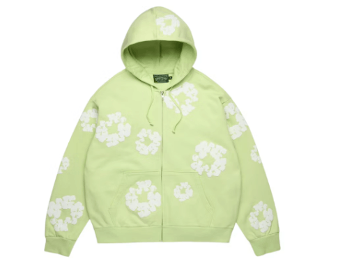 DENIM TEARS Cotton Wreath Zip Hoodie Mint Size US L / EU 52-54 / 3 - 1 Thumbnail
