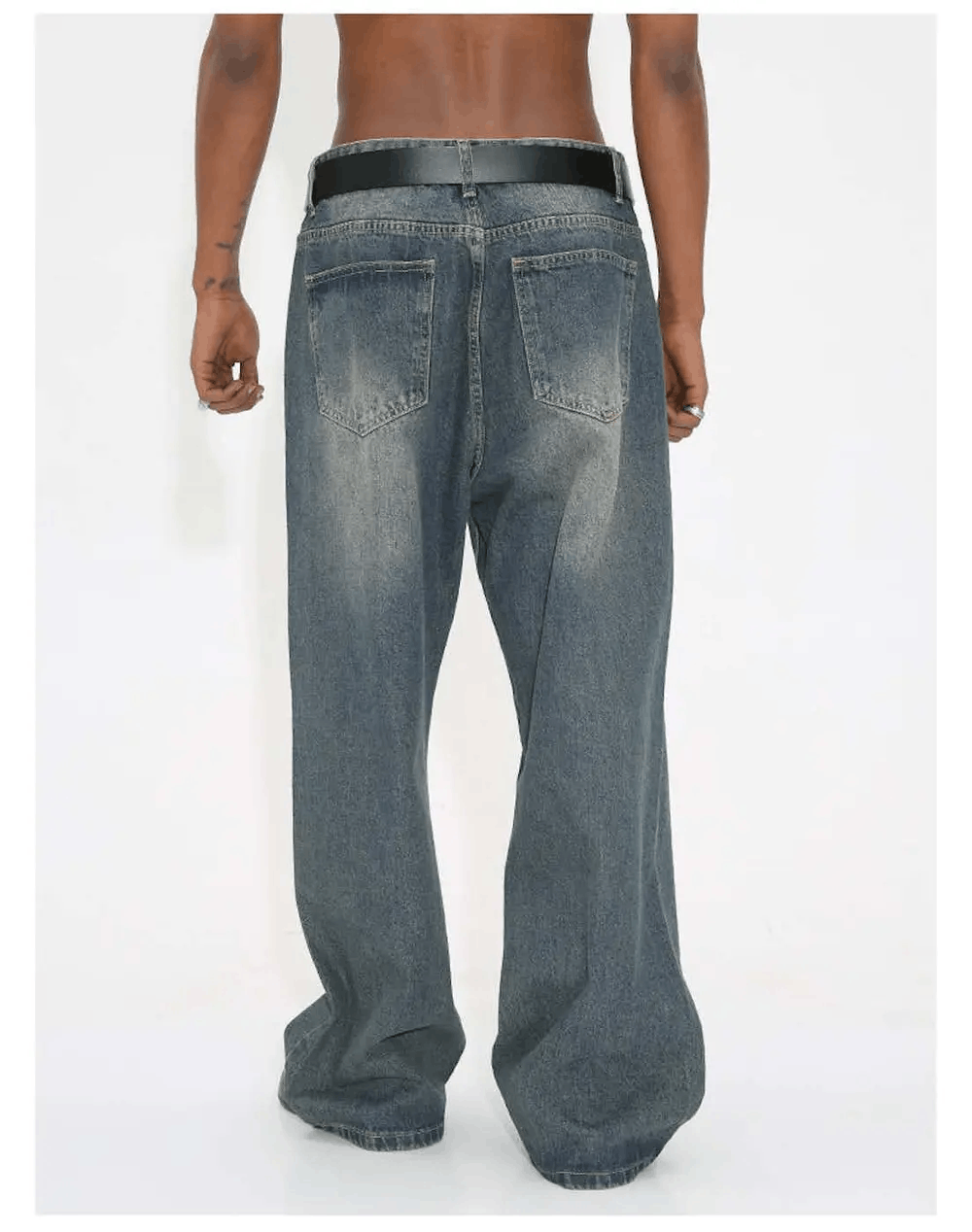 Jean × Vintage skate hiphop washed faded baggy jeans Size US 30 / EU 46 - 2 Thumbnail