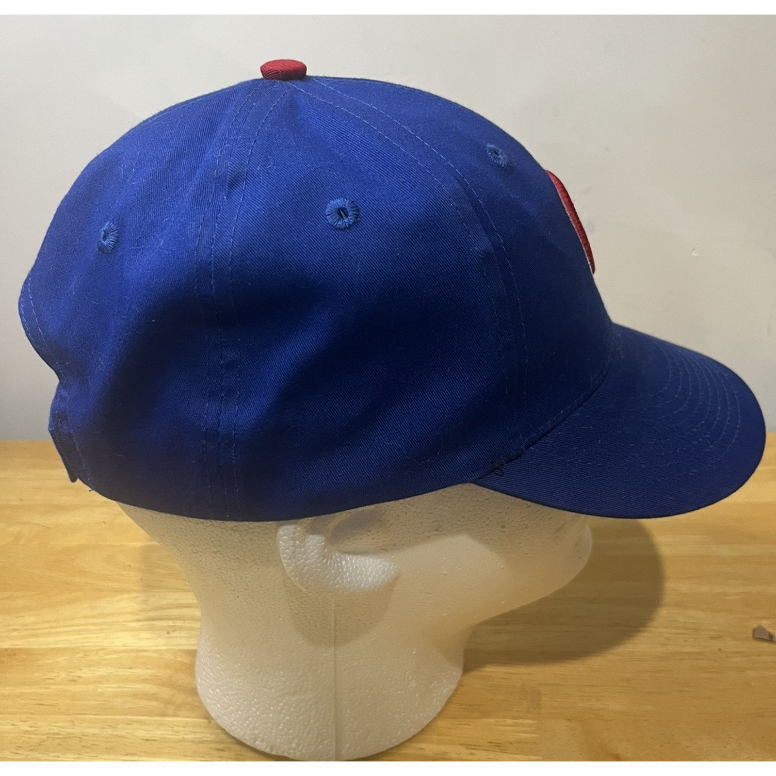 MLB ROYAL BLUE MLB CHICAGO CUBS LOGO ADJUSTABLE CURVED HAT CAP Size ONE SIZE - 3 Thumbnail