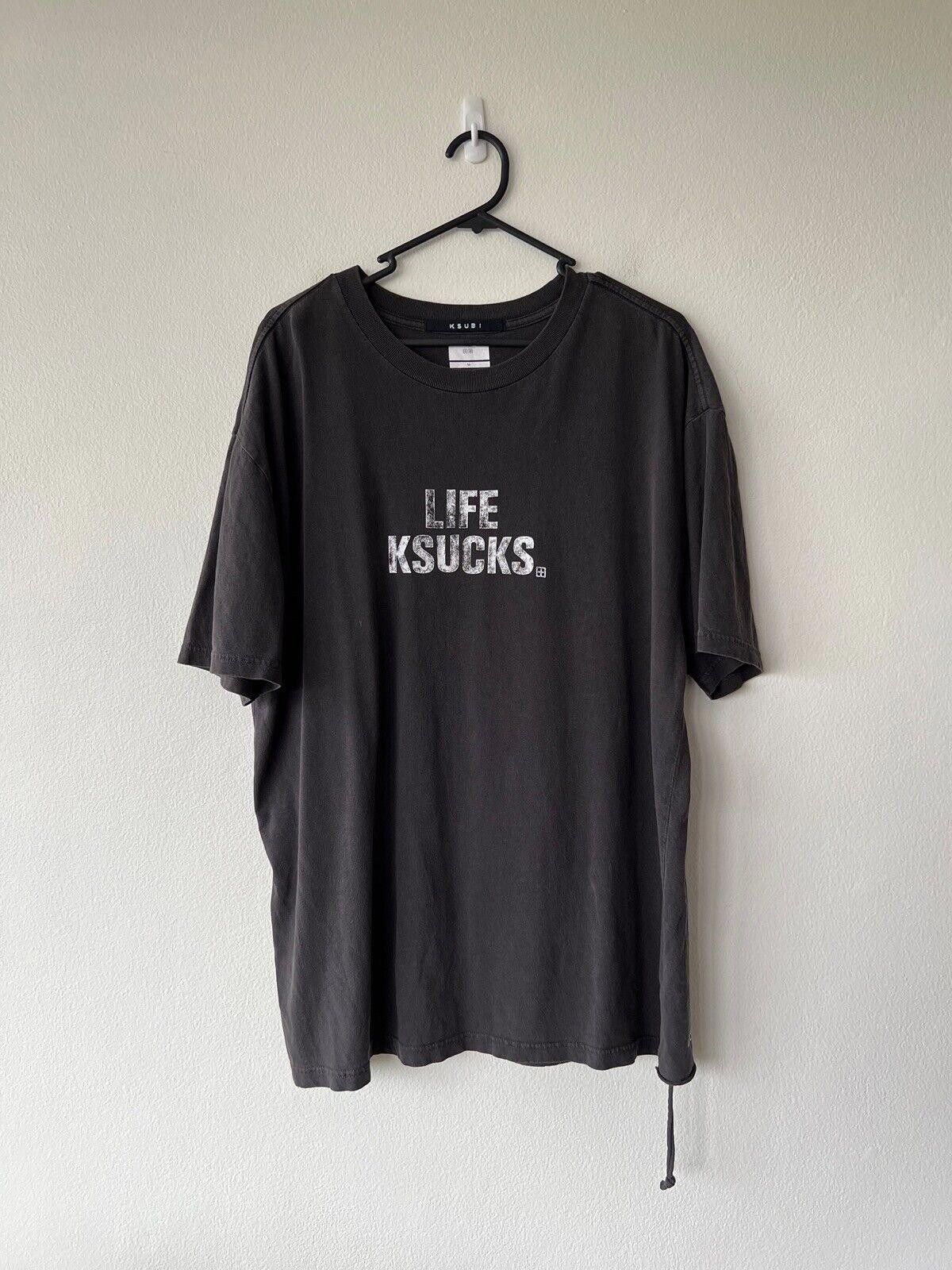 Ksubi new ksubi tee shirt top medium faded grey life ksucks biggie Size US M / EU 48-50 / 2 - 1 Thumbnail