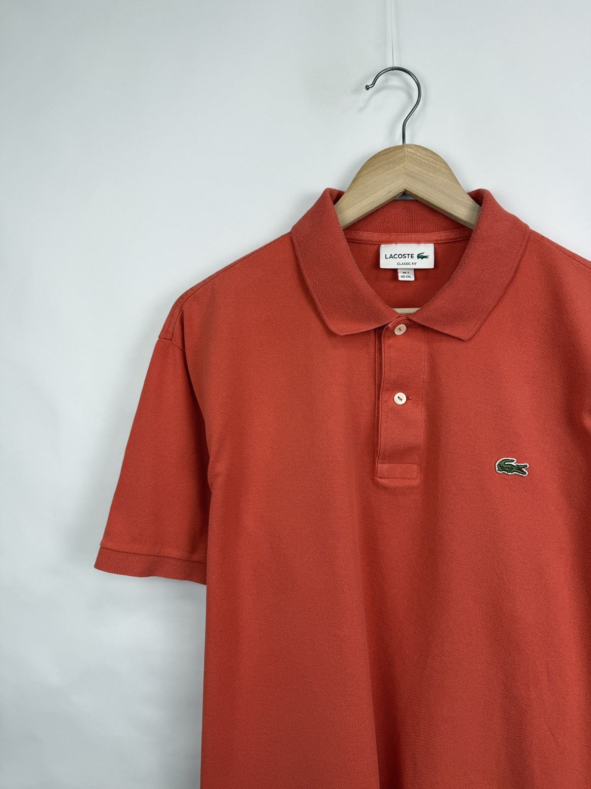 Lacoste 🇫🇷 Lacoste Classic Fit Polo T-Shirt Made in France Retro Rare Size US XXL / EU 58 / 5 - 3 Thumbnail