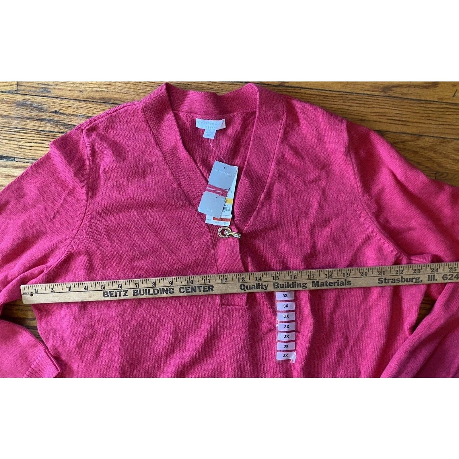 Charter Club NWT Charter Club Pullover Sweater Women’s Plus 3X Pink $54 Size 3XL / US 20-22 - 5 Thumbnail