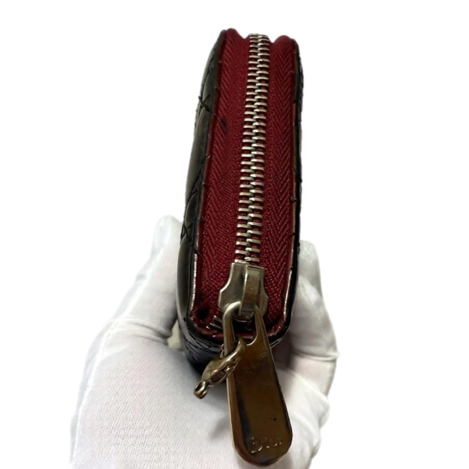 Christian Dior Monsieur AUTHENTIC Dior Lady Dior Zippy Wallet- REDYED CONDITION Size ONE SIZE - 5 Thumbnail
