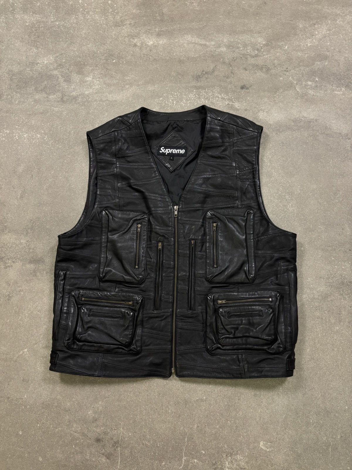 Supreme × Toy Machine Supreme x Toy Machine Leather Vest | Grailed