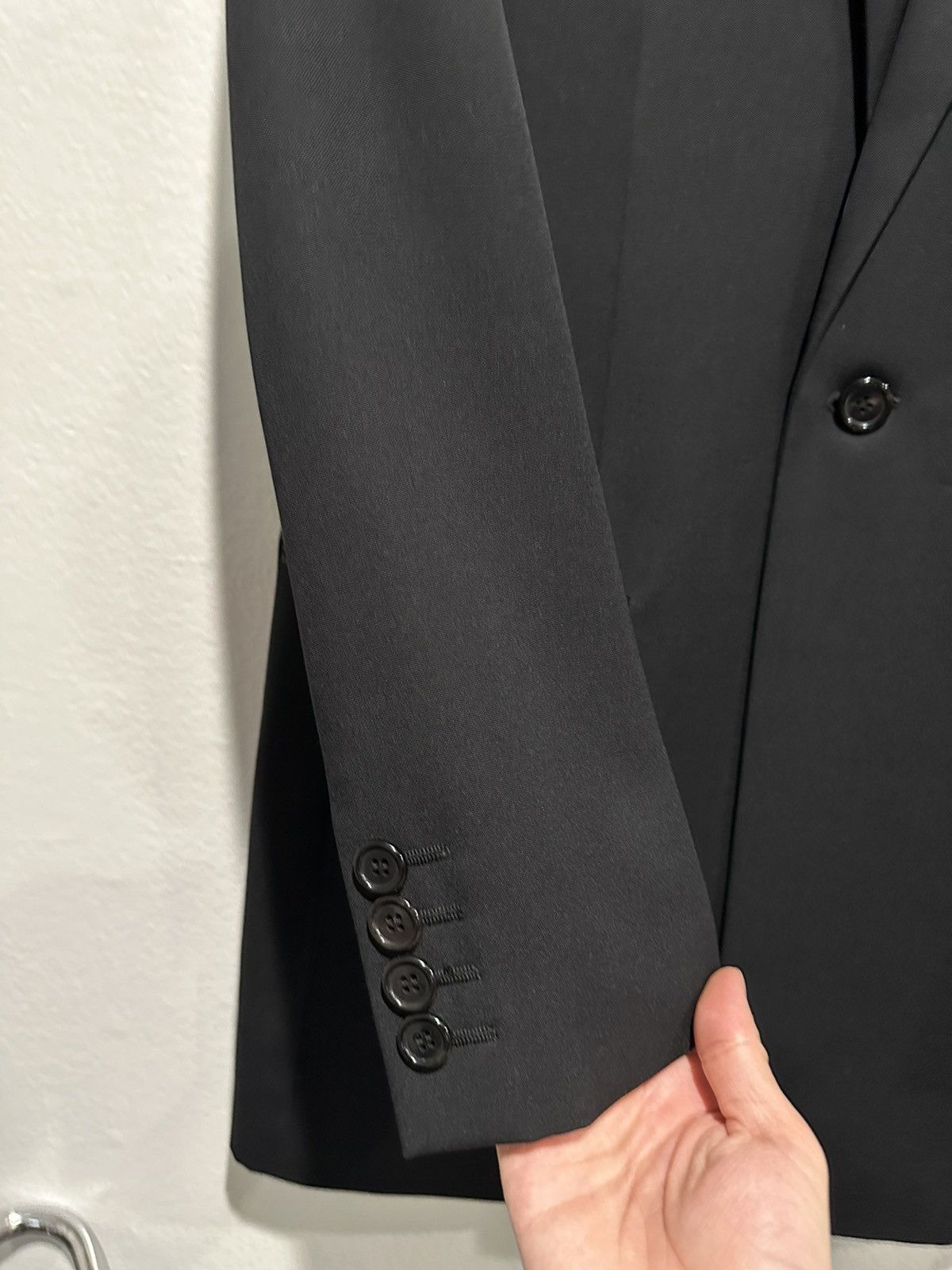 Saint Laurent Paris $3490 Velvet Collar Chesterfield Coat Grain De Poudre Size US S / EU 44-46 / 1 - 3 Thumbnail