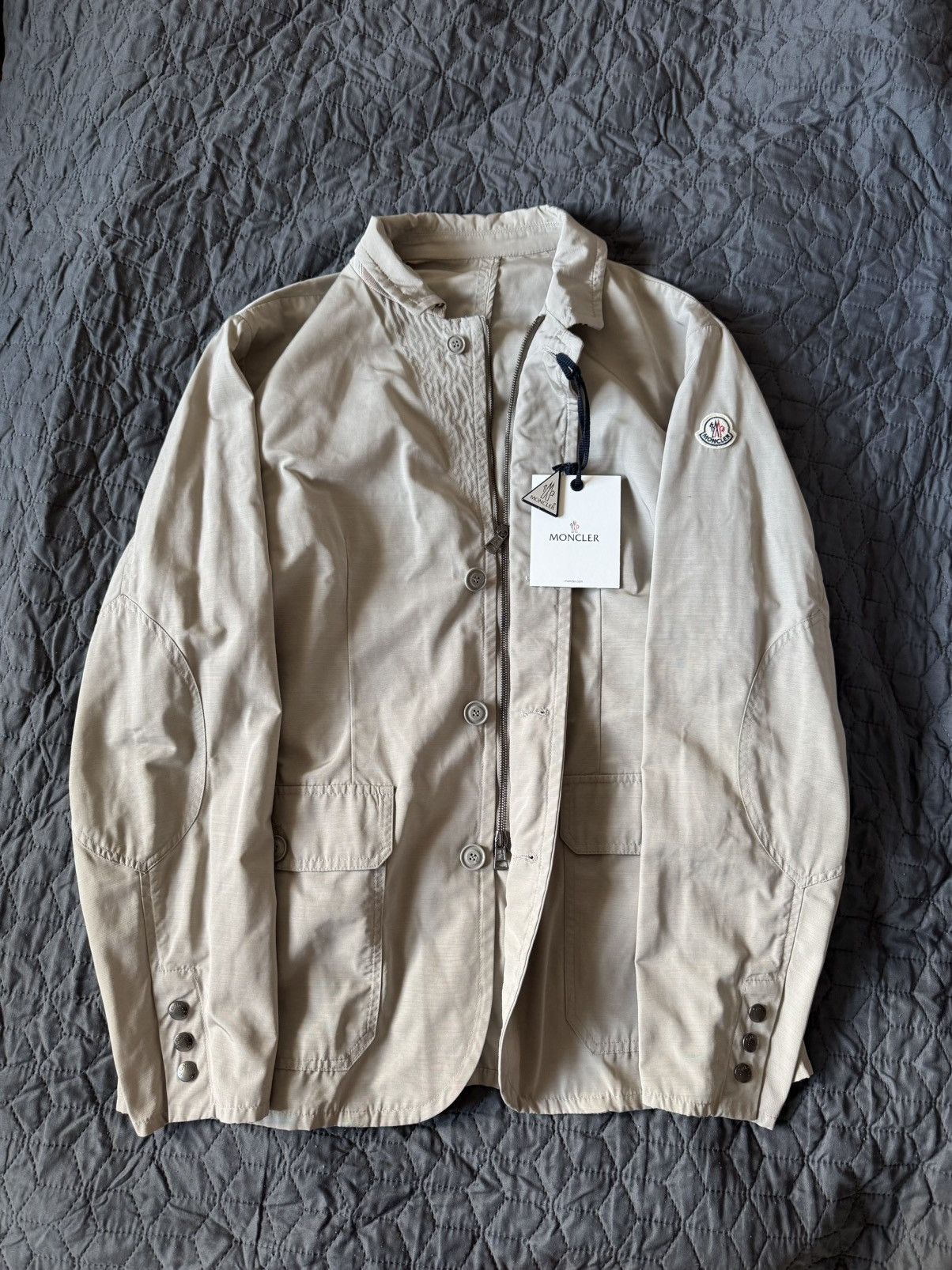 Moncler NWT Moncler Leopold Giacca Nylon Blazer Jacket Size US L / EU 52-54 / 3 - 2 Thumbnail