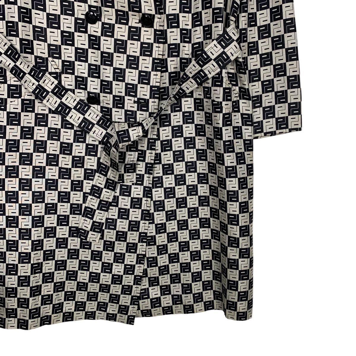 Bruno Piattelli BRUNO PIRTTELLI Checkered Trench Coat #2683-C120 Size L / US 10 / IT 46 - 5 Thumbnail