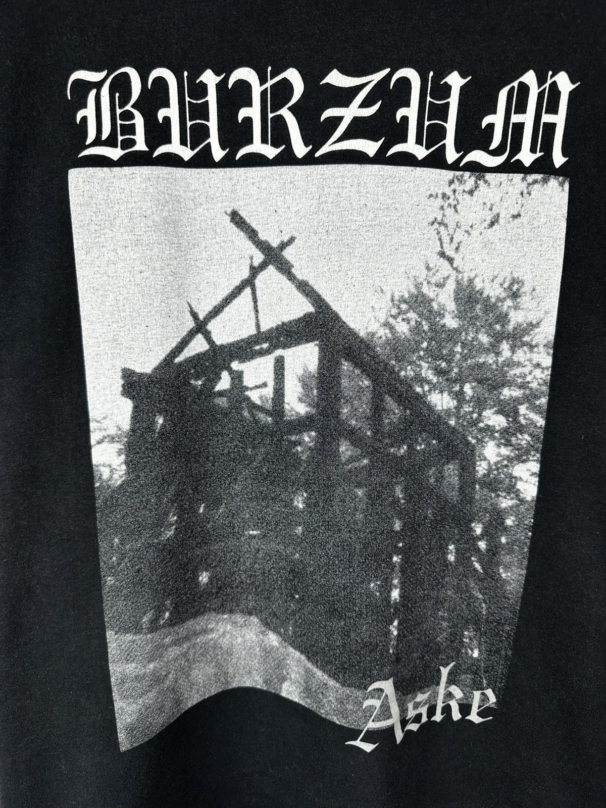 Band Tees Burzum Aske Black Metal Graphic T Shirt Tee Size US M / EU 48-50 / 2 - 3 Thumbnail