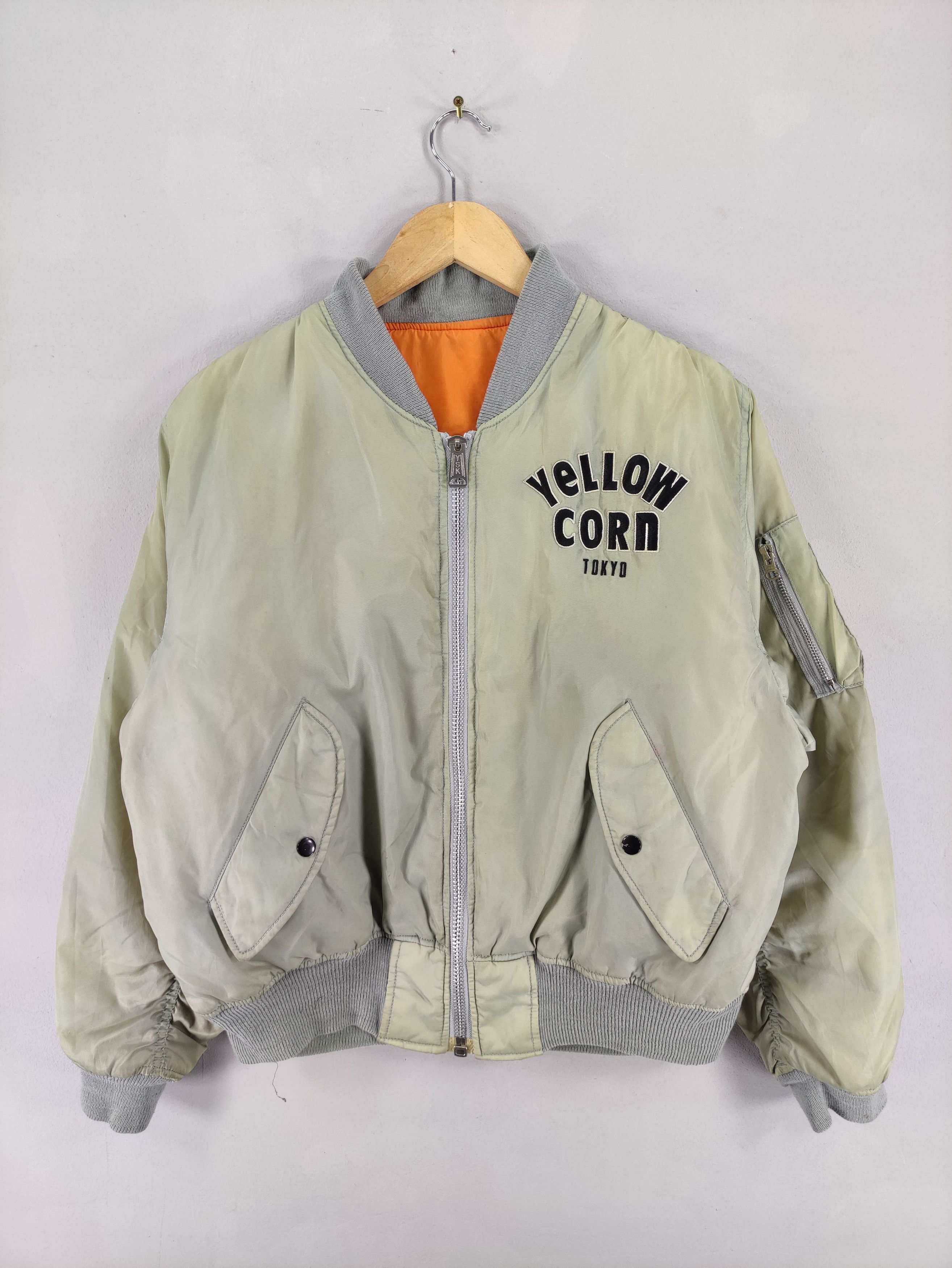 YELLOW CORN Vintage Yellow Corn Tokyo Reversible Bomber Jacket Size US M / EU 48-50 / 2 - 1 Thumbnail