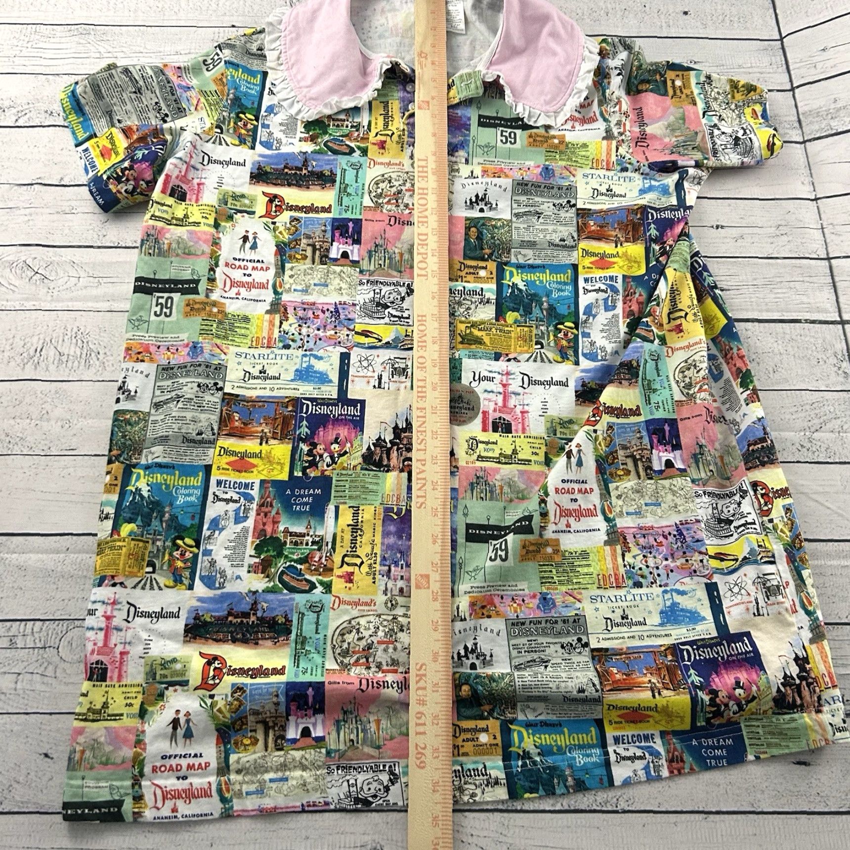Disney Disney 100 All Over Disneyland Print Short Sleeve T Shirt Dress Women's 1X Size XL / US 12-14 / IT 48-50 - 3 Thumbnail