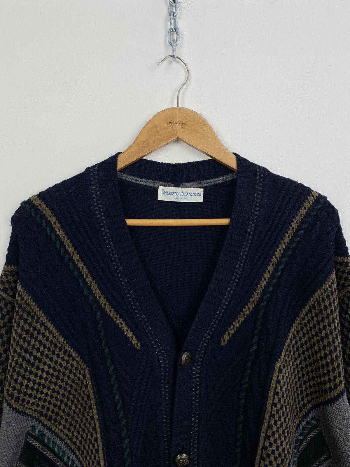 Designer Umberto Bilancioni Long Sleeve Sweater Cardigan Mens Size 56 Size US XL / EU 56 / 4 - 2 Thumbnail