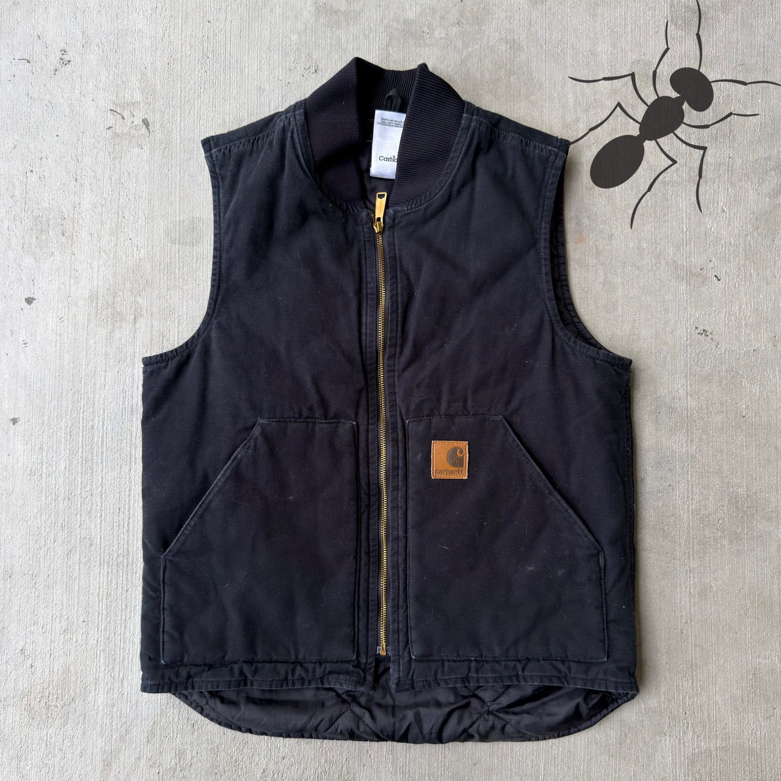 Carhartt × Vintage Carhartt V300 black work wear vest Size US M / EU 48-50 / 2 - 1 Thumbnail