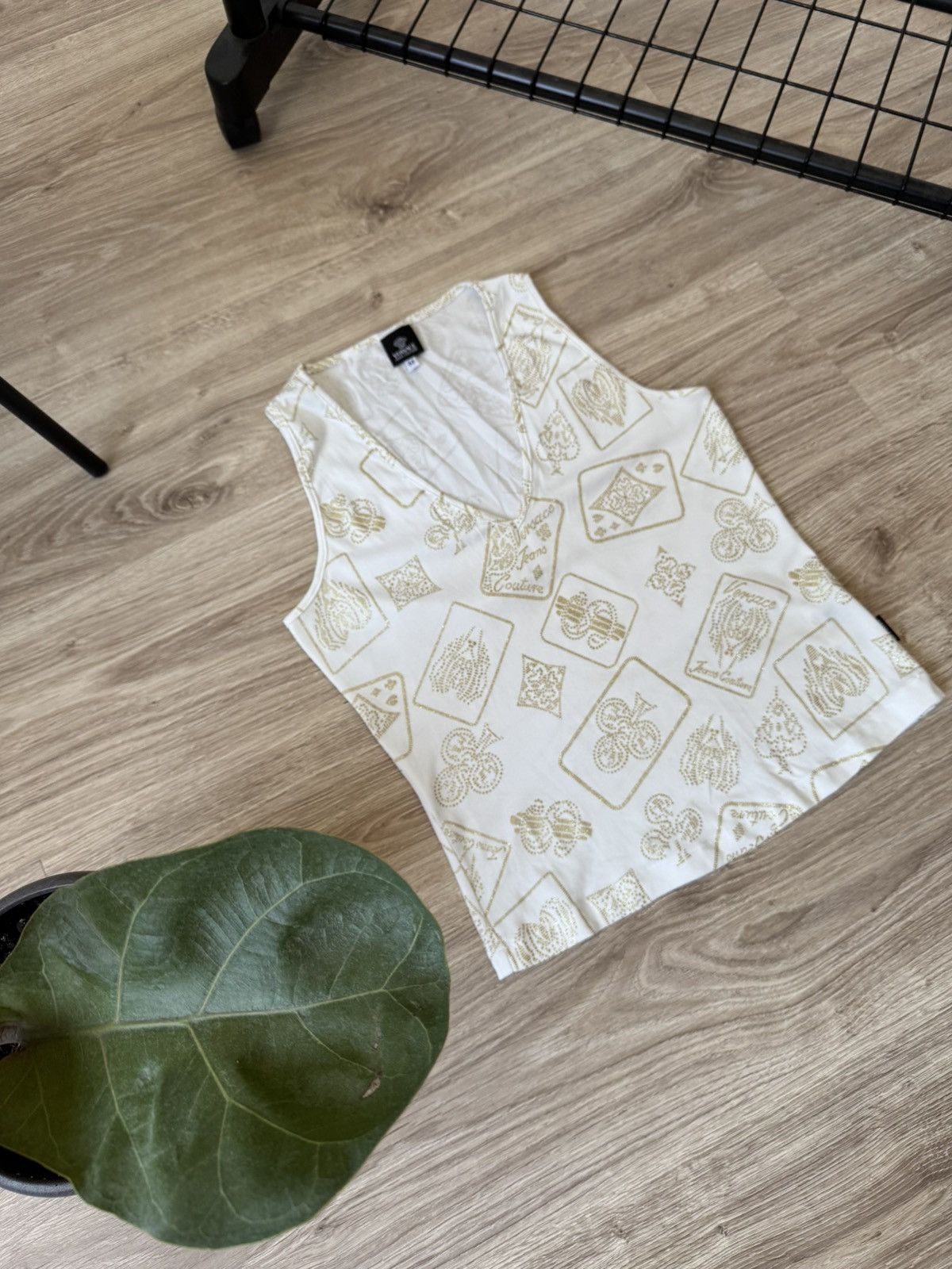 Versace Jeans Couture Vintage Y2K Versace Jeans Couture Printed Tank Top Size M / US 6-8 / IT 42-44 - 2 Thumbnail