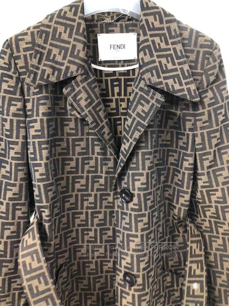 Fendi Fendi All-Print Trench Coat Size XS / US 0-2 / IT 36-38 - 3 Thumbnail