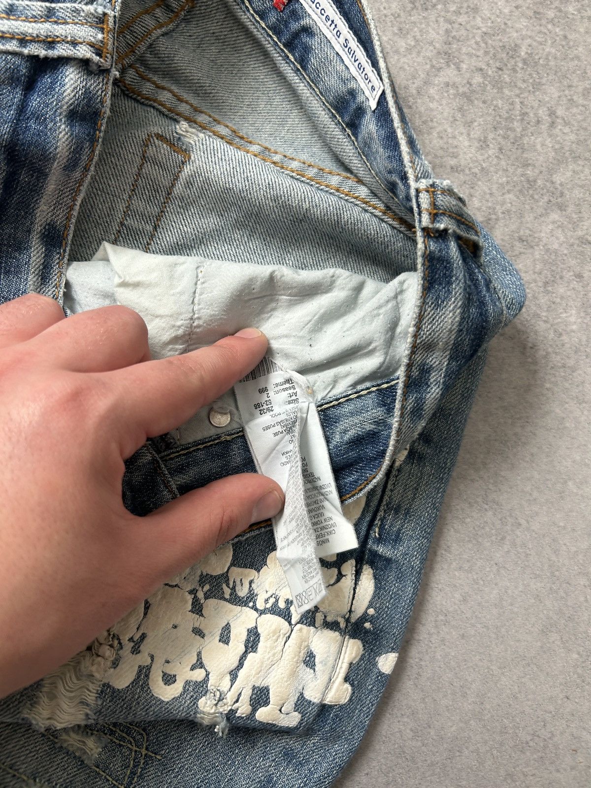 Vintage Fishbone vintage rock star distressed jeans mens y2k style Size US 31 - 7 Thumbnail