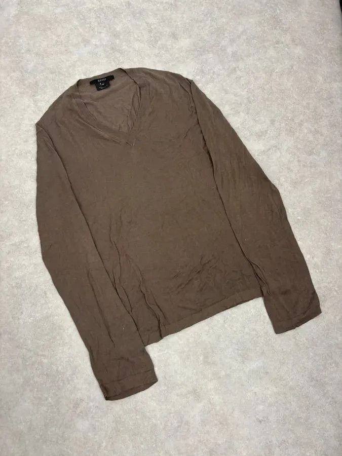 Gucci 2000s Gucci Brown V Neck Sweater Size US M / EU 48-50 / 2 - 5 Thumbnail