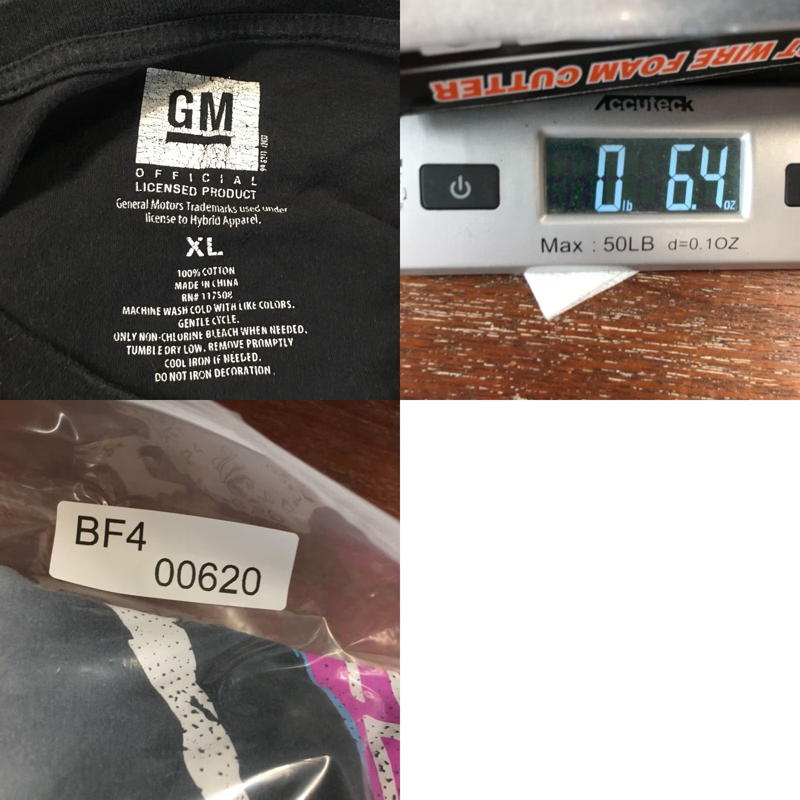 Vintage GM Corvette Graphic Tee T-Shirt Womens XL Black Long Sleeve Cropped Crew Neck Size XL / US 12-14 / IT 48-50 - 10 Thumbnail