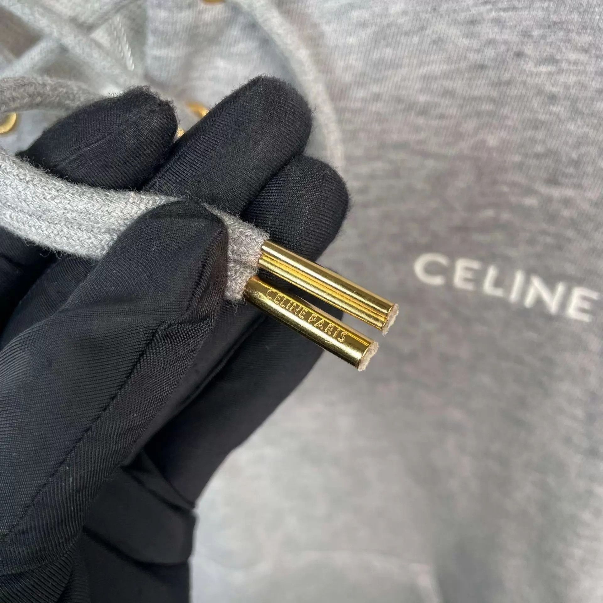 Celine Celine gray blend short-sleeve sweatshirt XS Size XS / US 0-2 / IT 36-38 - 8 Thumbnail