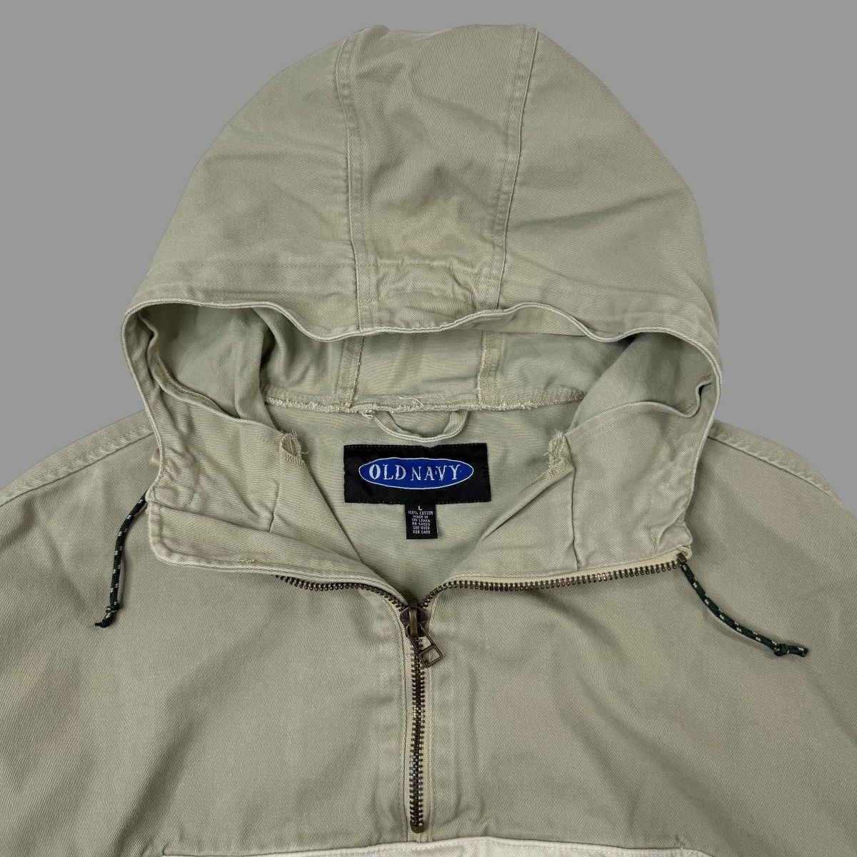 Vintage Vintage Y2K hooded quarter zip jacket Size US L / EU 52-54 / 3 - 4 Thumbnail