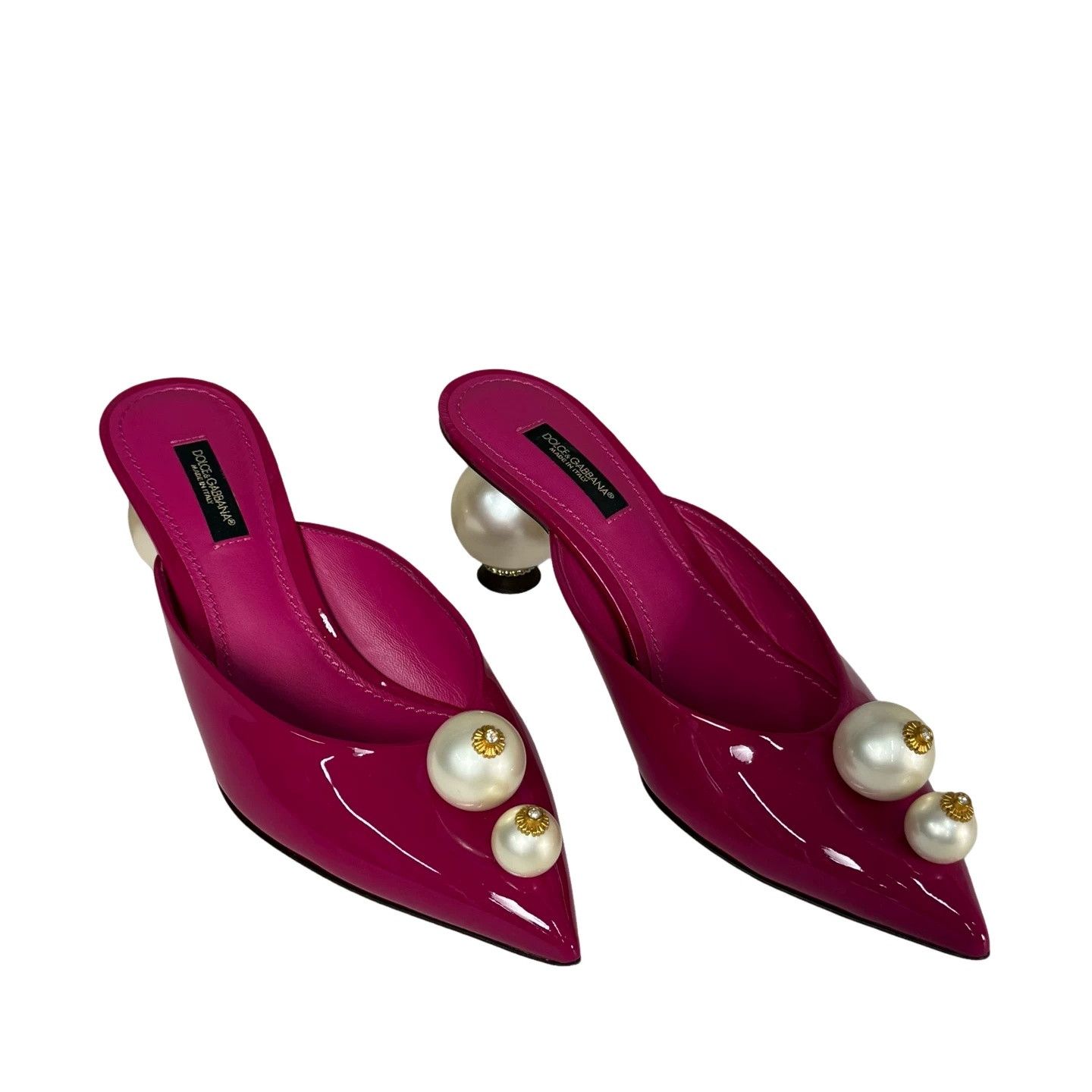 Dolce & Gabbana Dolce & Gabbana Pearl Heeled Mules Size 37 Size US 7 / IT 37 - 1 Thumbnail