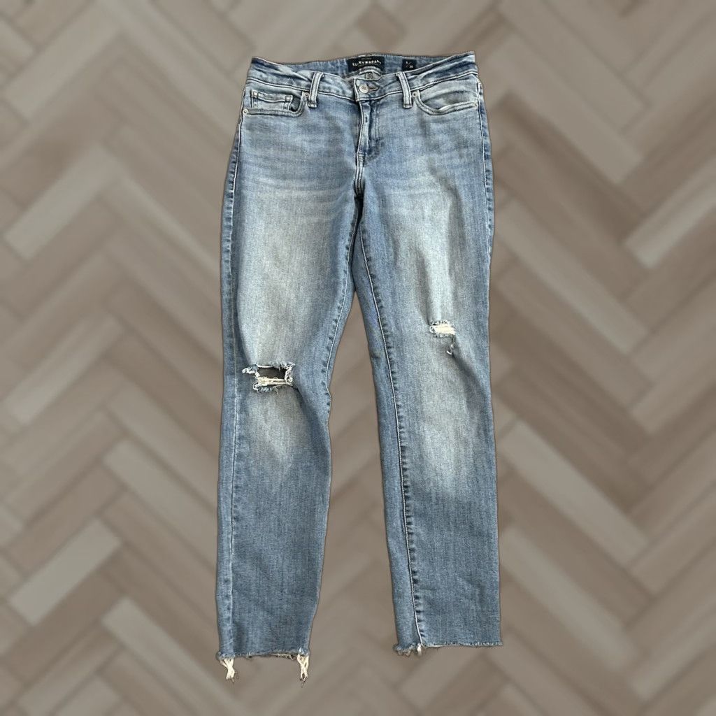 Lucky Brand Lucky Brand Lolita super Skinny Jeans Women's Blue Denim size 6/28, 5-Pocket Design, Zip Closure, Stretch, Medium Wash, Vintage Size 28" / US 6 / IT 42 - 1 Thumbnail