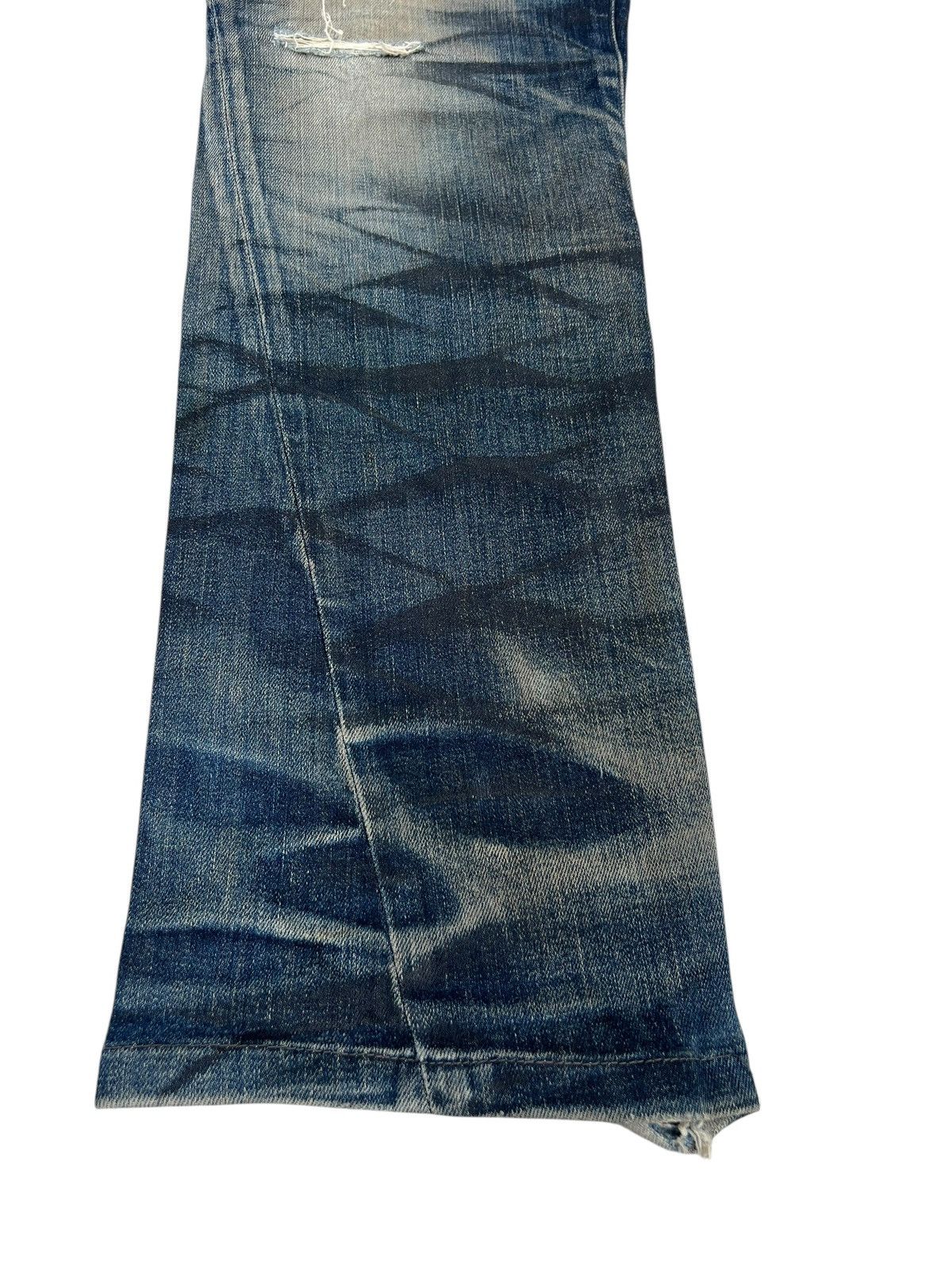Tornado Mart Trashed Tornado Mart Japan Dirty Muddy Denim Jeans Distress Size US 33 - 8 Thumbnail