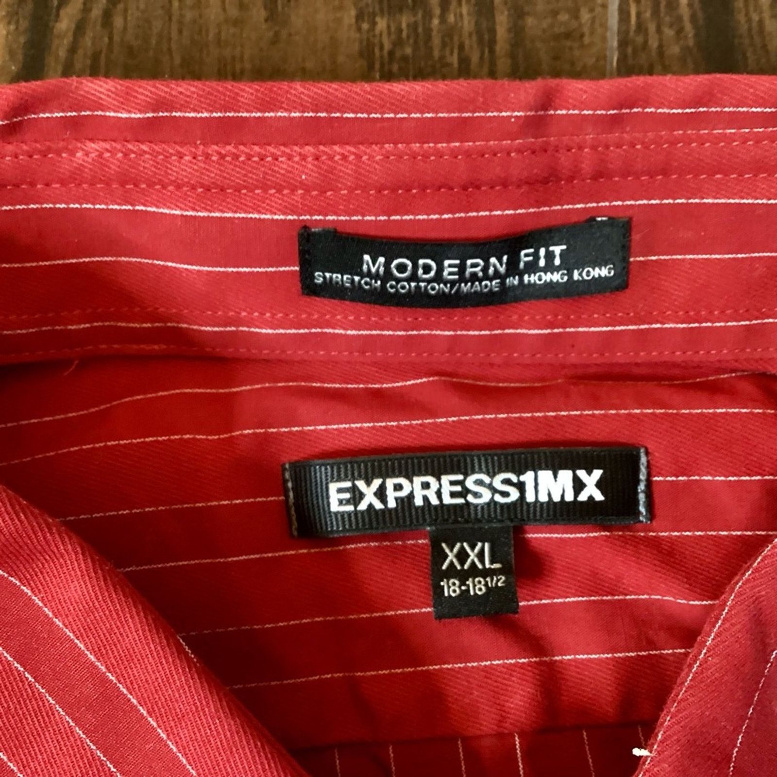 Express EXPRESS | 1MX Modern Fit Dress Shirt Size US XXL / EU 58 / 5 - 3 Thumbnail