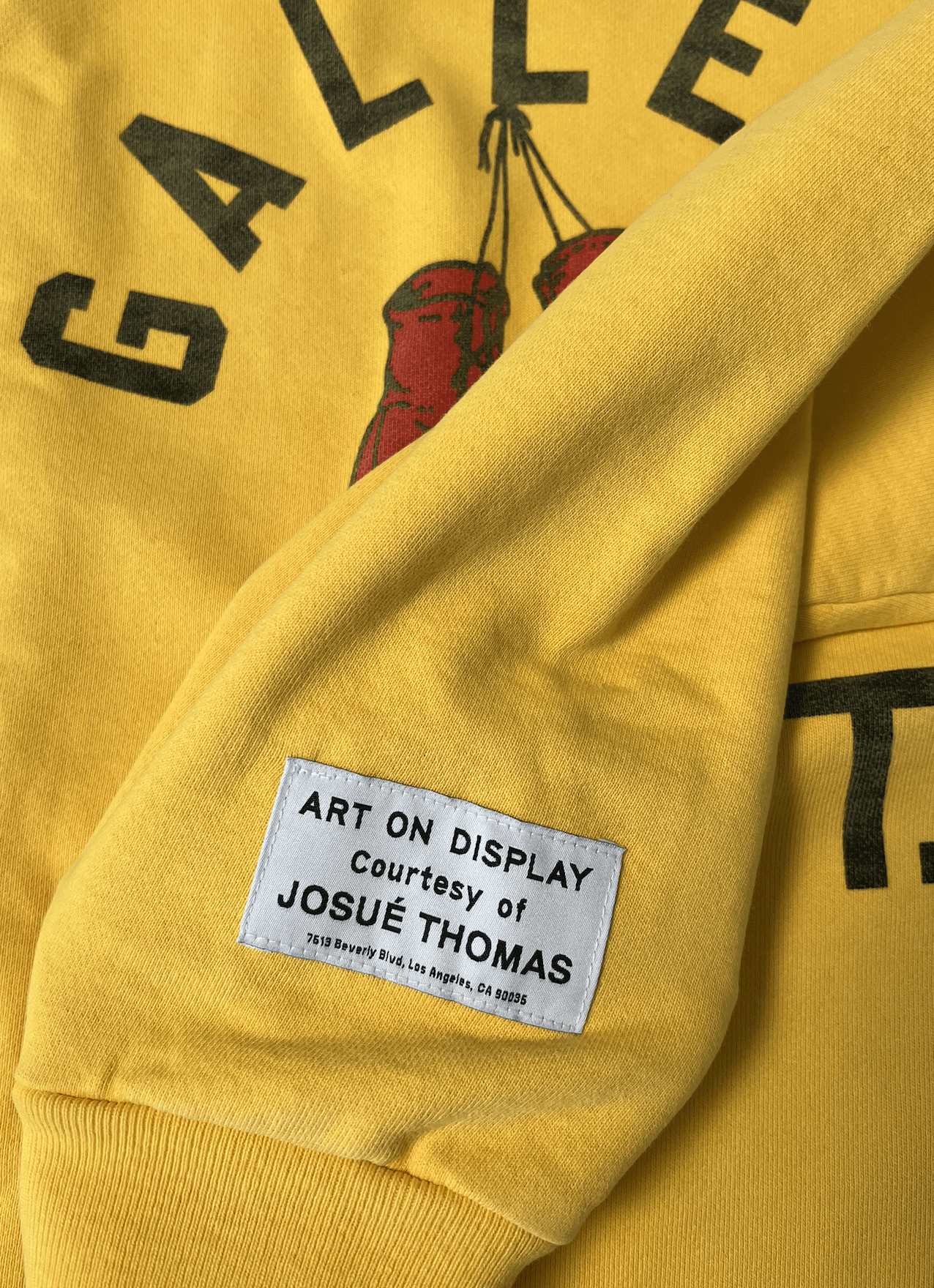 Gallery Dept. Gallery Dept Boxing Merch Sweatshirt In Yellow Size US XXL / EU 58 / 5 - 3 Thumbnail
