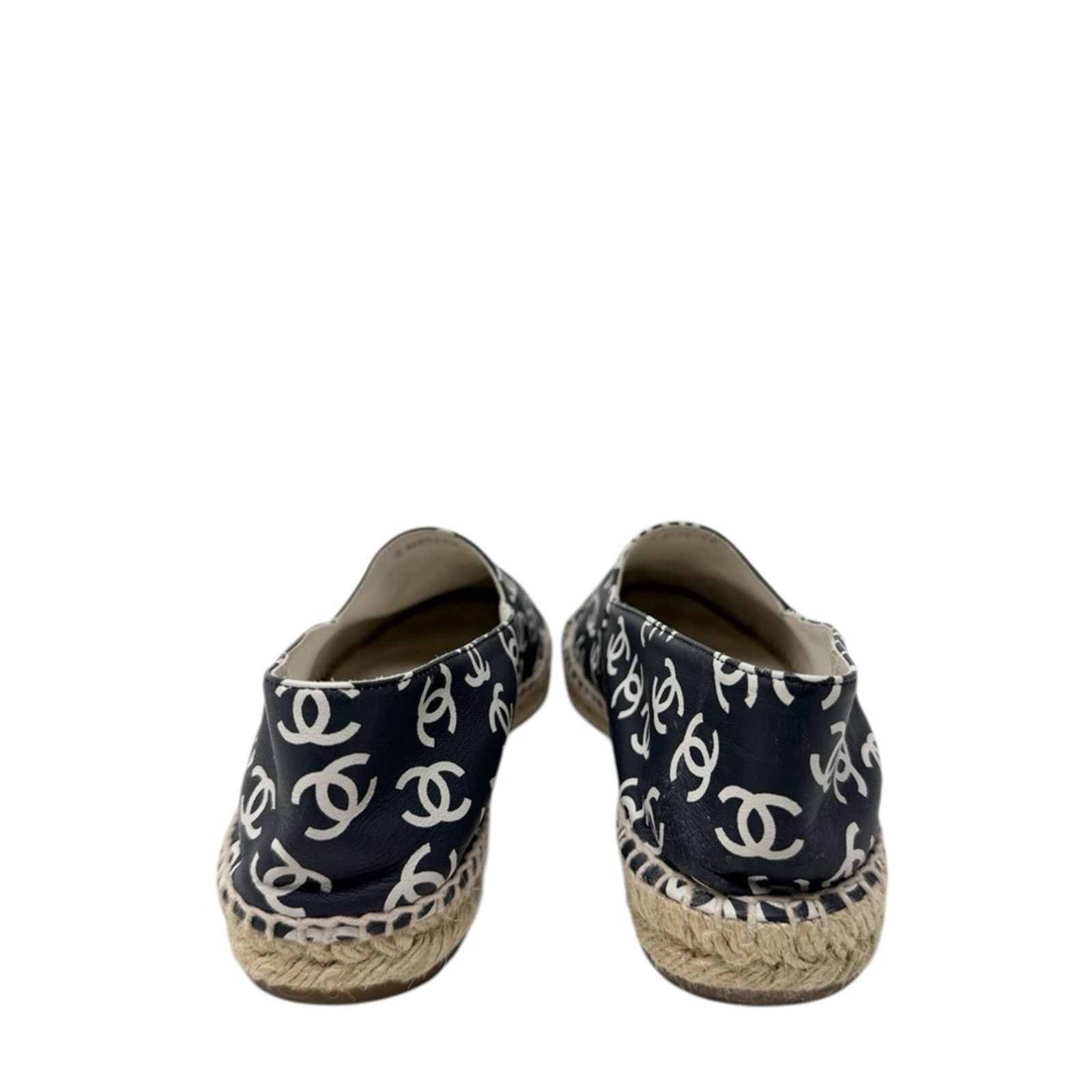 Chanel Chanel CC Monogram Logo Leather Espadrilles Size 40 Size US 10 / IT 40 - 8 Thumbnail