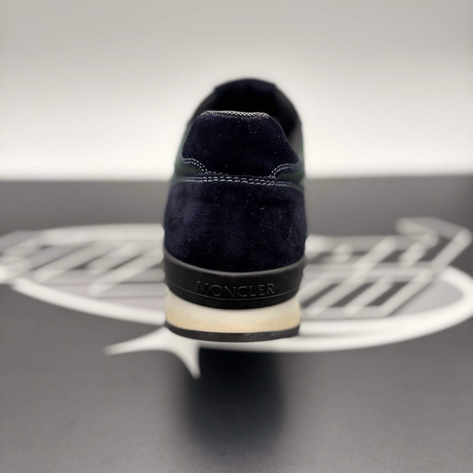 Moncler Moncler Montego Suede Trainer ' Navy, Green ' | SUPER CLEAN! Size US 11 / EU 44 - 12 Thumbnail