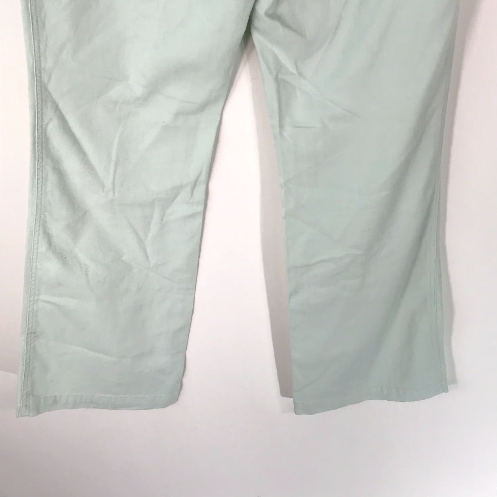 Calvin Klein Calvin Klein Dress Pant Women Flat Front Pista Green Size 8 100% Cotton Casual Trousers Pants Size 30" / US 8 / IT 44 - 6 Thumbnail