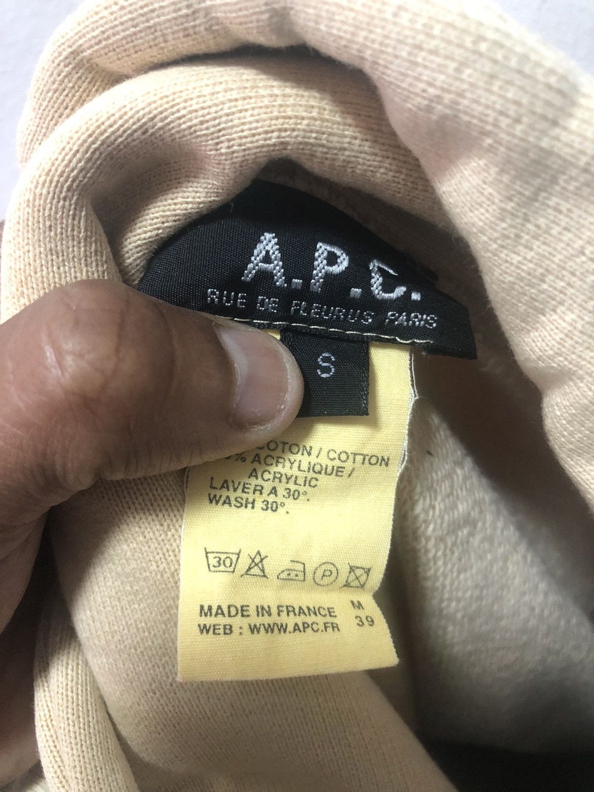 A.P.C. APC Sweater Zip Big Collar Sweatshirt Size S / US 4 / IT 40 - 5 Thumbnail