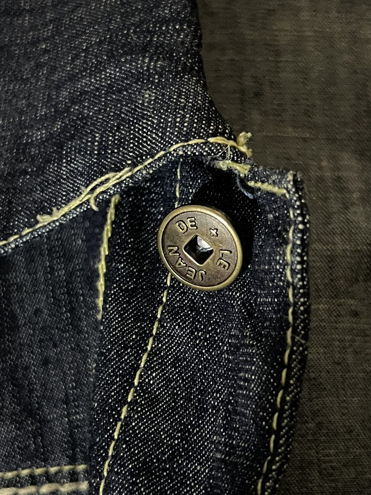 Marithe + Francois Girbaud Vintage 2000s Archive M+FG Cropped Button Up Denim Jacket Size US S / EU 44-46 / 1 - 8 Thumbnail