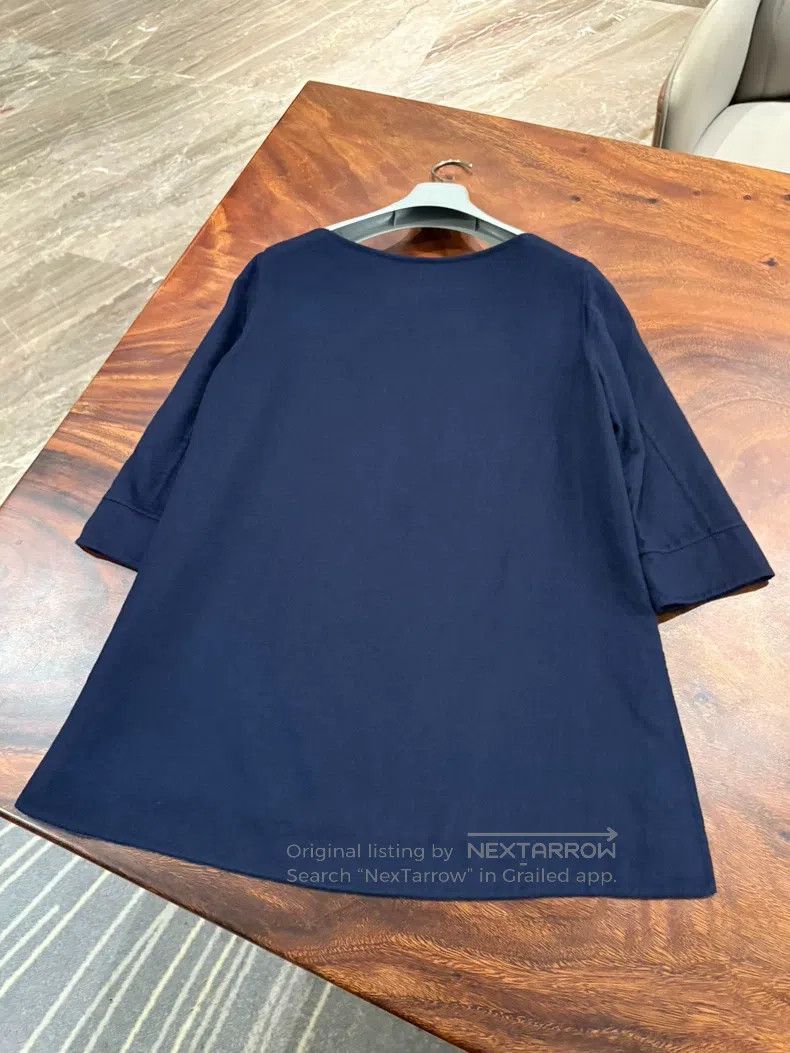 Loro Piana Loro Piana Dark Blue Wool Dress Size XS / US 0-2 / IT 36-38 - 4 Thumbnail