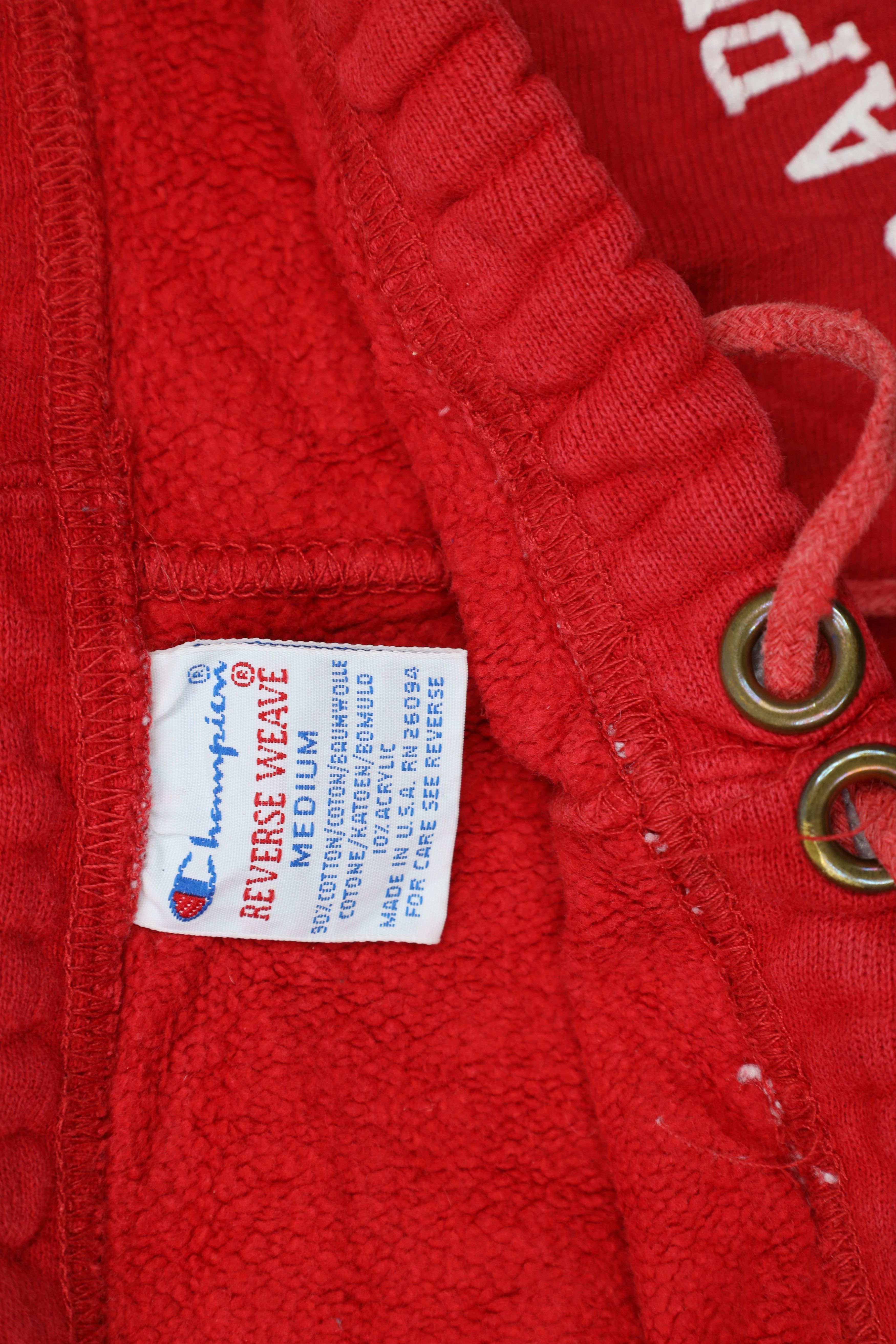 Champion Vintage 90s Champion Reverse Weave Gym Sweatpants Red USA Size US 34 / EU 50 - 9 Thumbnail