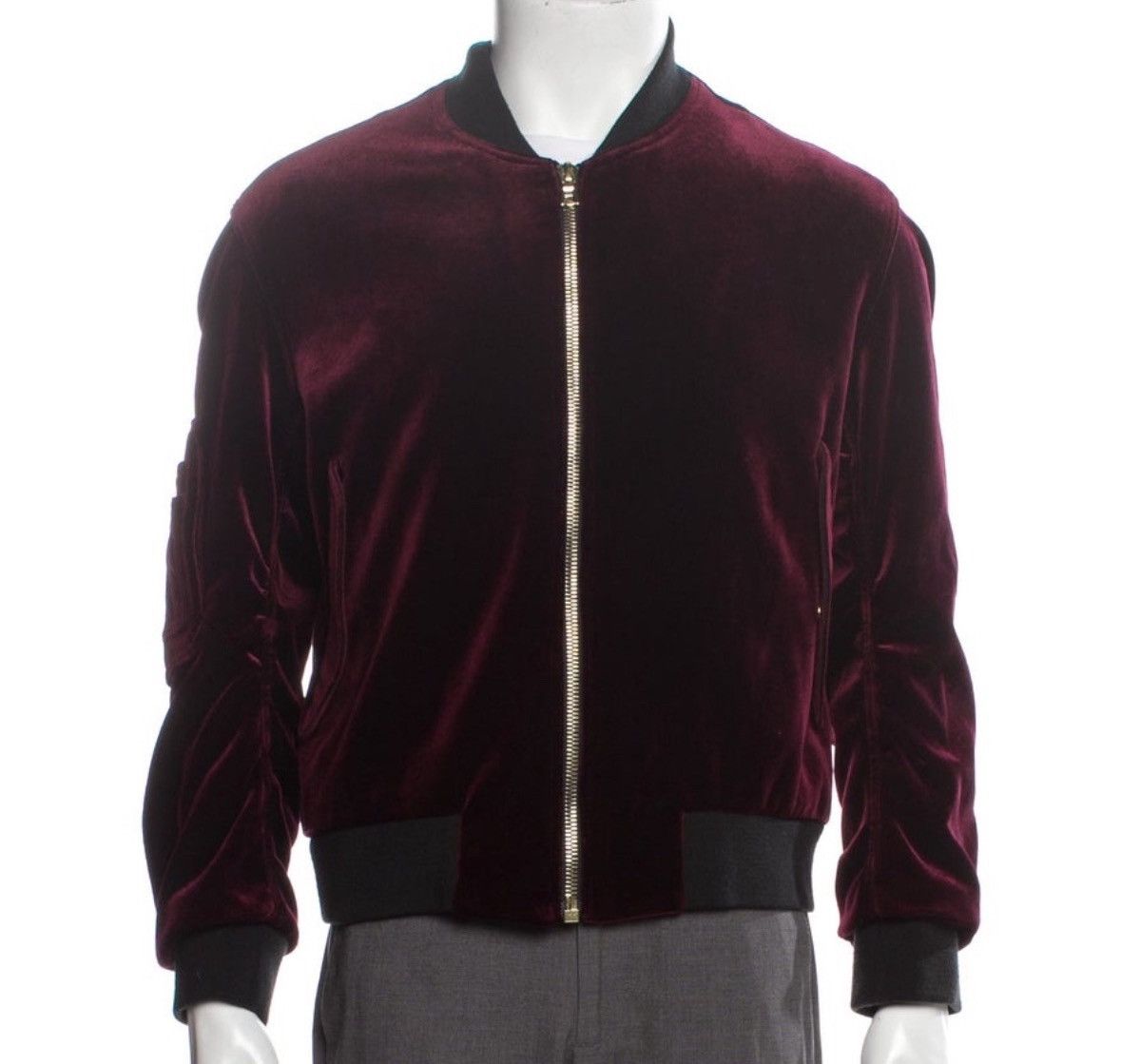 Sandro Velvet Bomber Jacket
