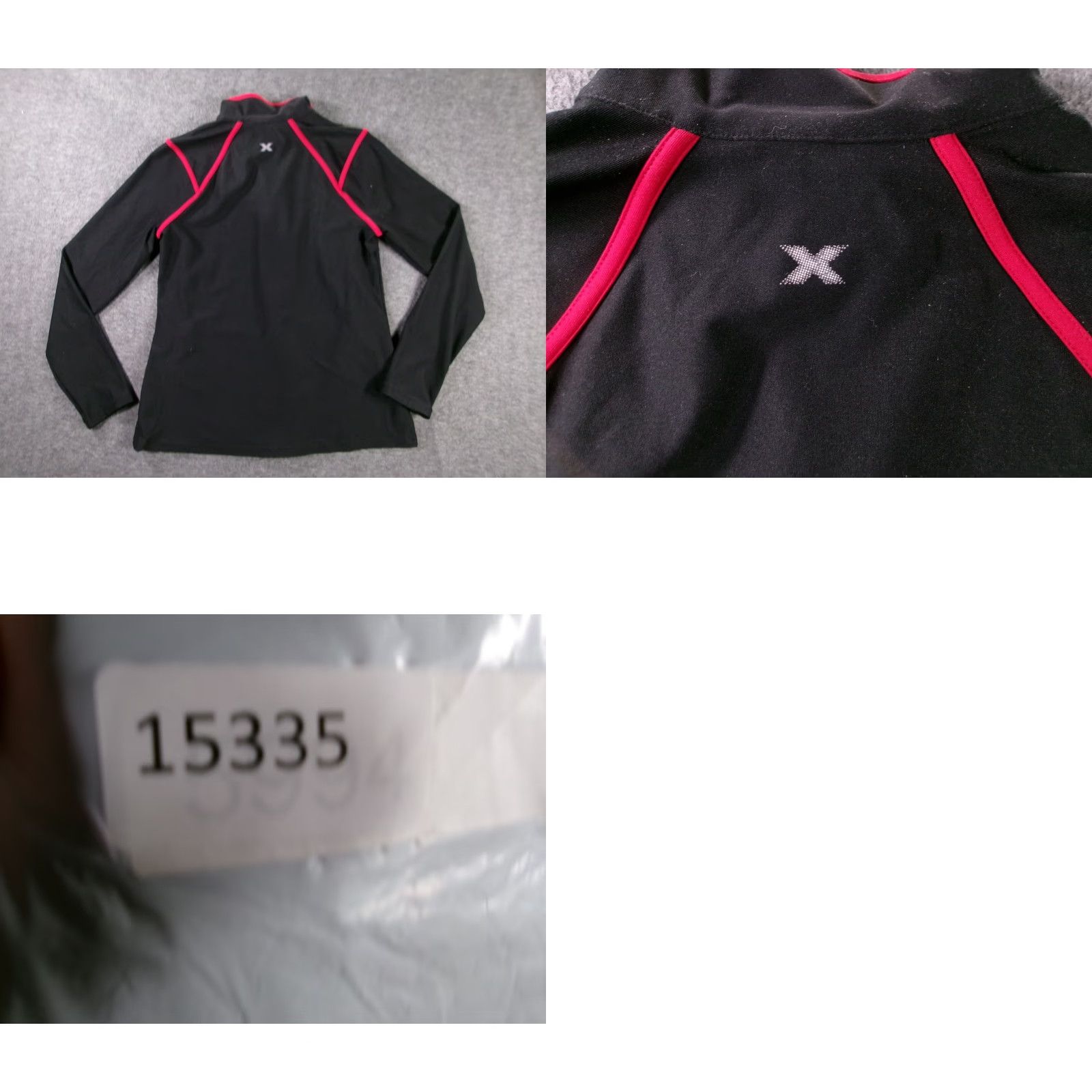 Vintage Xersion Performance Jacket Womens M Black Red Full Zip Track Jacket Active Running & Jogging Slim Fit Moisture Wicking Sports Piping Size M / US 6-8 / IT 42-44 - 8 Thumbnail