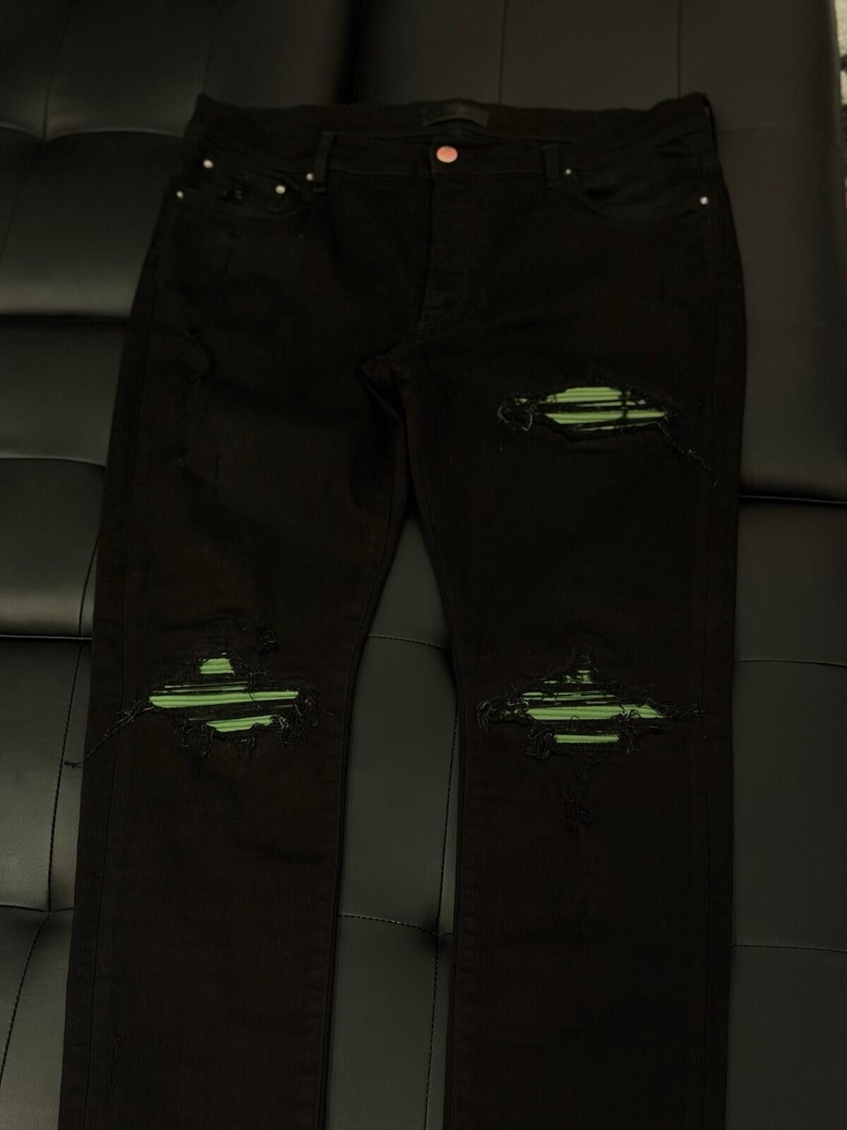 Amiri Size 36 - Amiri Black Green Jeans 100% Authentic Size US 36 / EU 52 - 5 Thumbnail