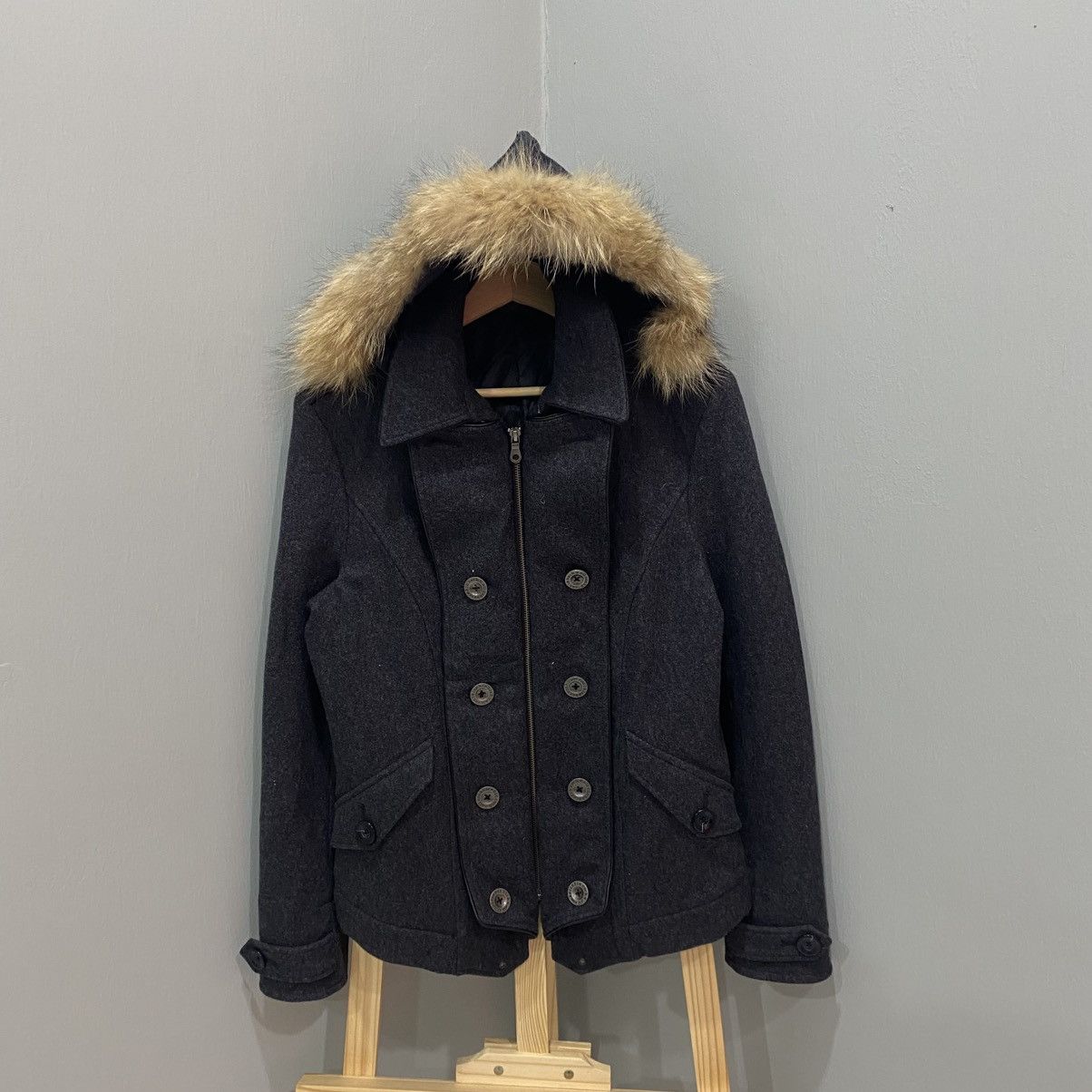 PPFM PPFM Archive Napoleon Fur Hooded Wool Jacket Y2K Punk Style Size US M / EU 48-50 / 2 - 1 Thumbnail