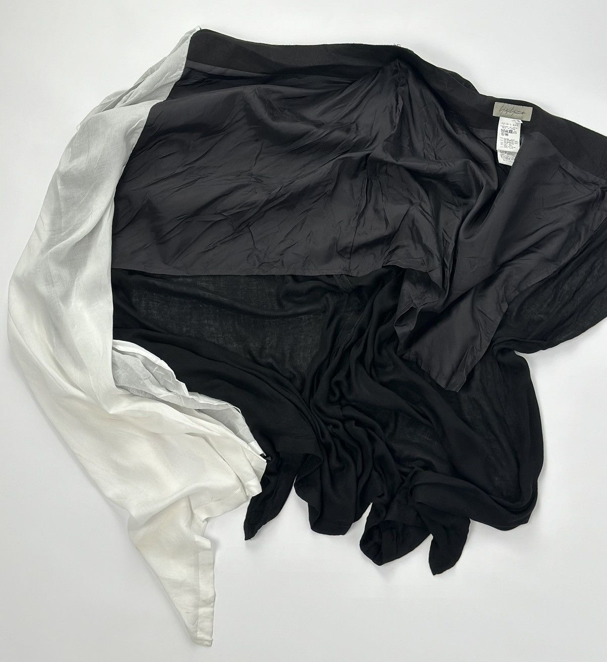 Yohji Yamamoto Yohji Yamamoto S/S Left Side Double Layered Maxi-Skirt Size 29" - 10 Thumbnail