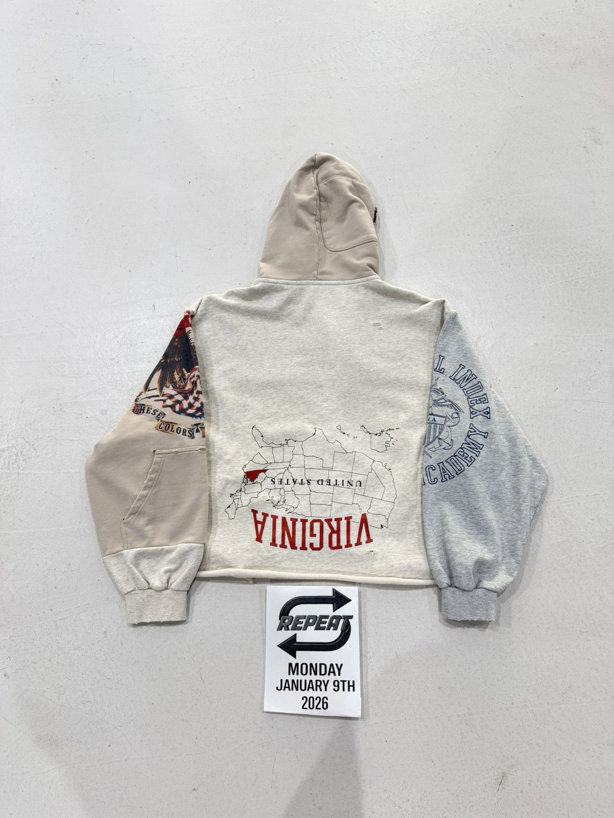 Other Protocol Index Upside Down Zip Hoodie (Ivory) sz 1 Size US S / EU 44-46 / 1 - 2 Thumbnail
