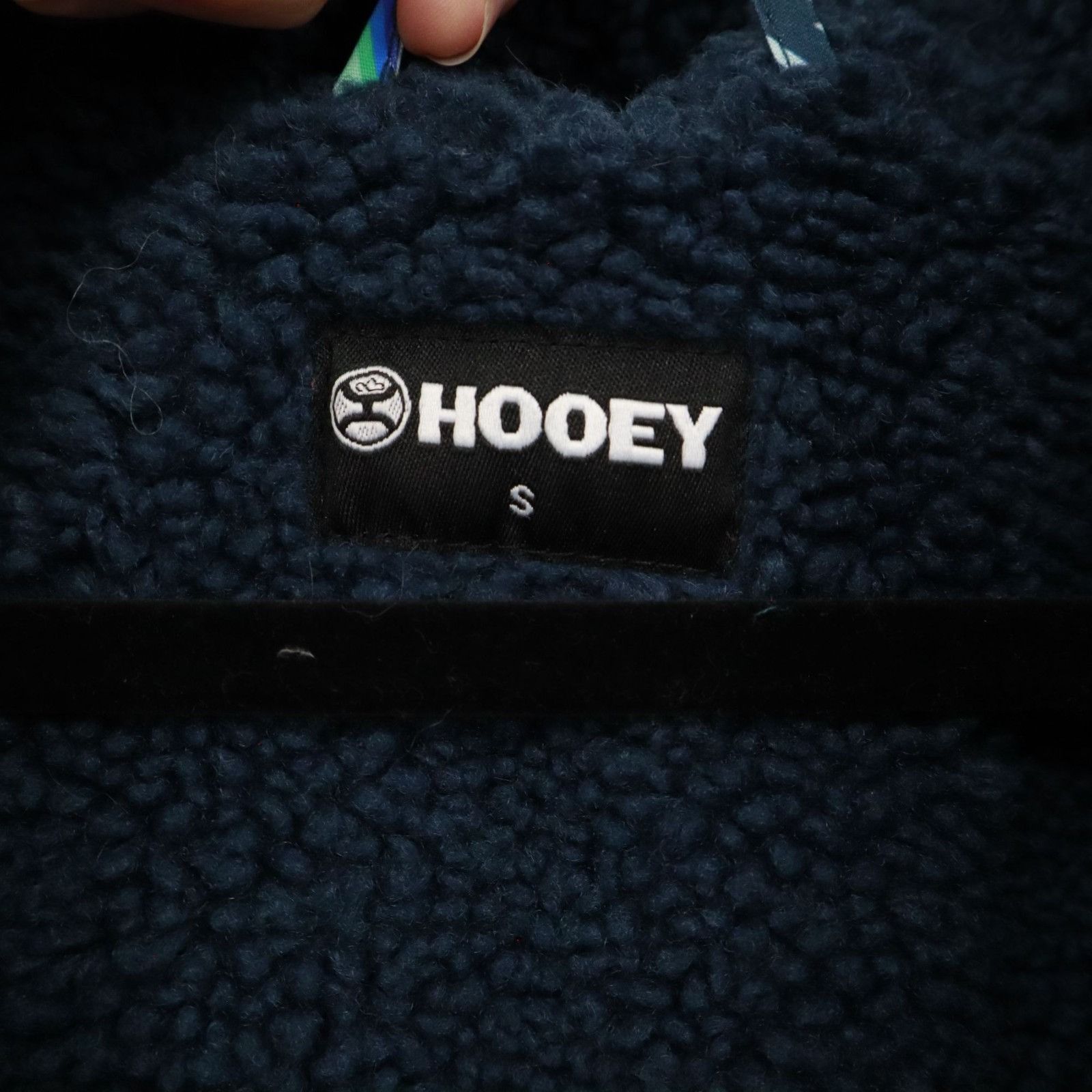 Other Hooey Sherpa Pullover Jacket Mens S Navy Boho Western Aztec Size US S / EU 44-46 / 1 - 2 Thumbnail