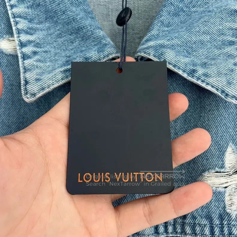 Louis Vuitton Louis Vuitton size 60 SS25 black logo denim jacket Size US XXL / EU 58 / 5 - 6 Thumbnail