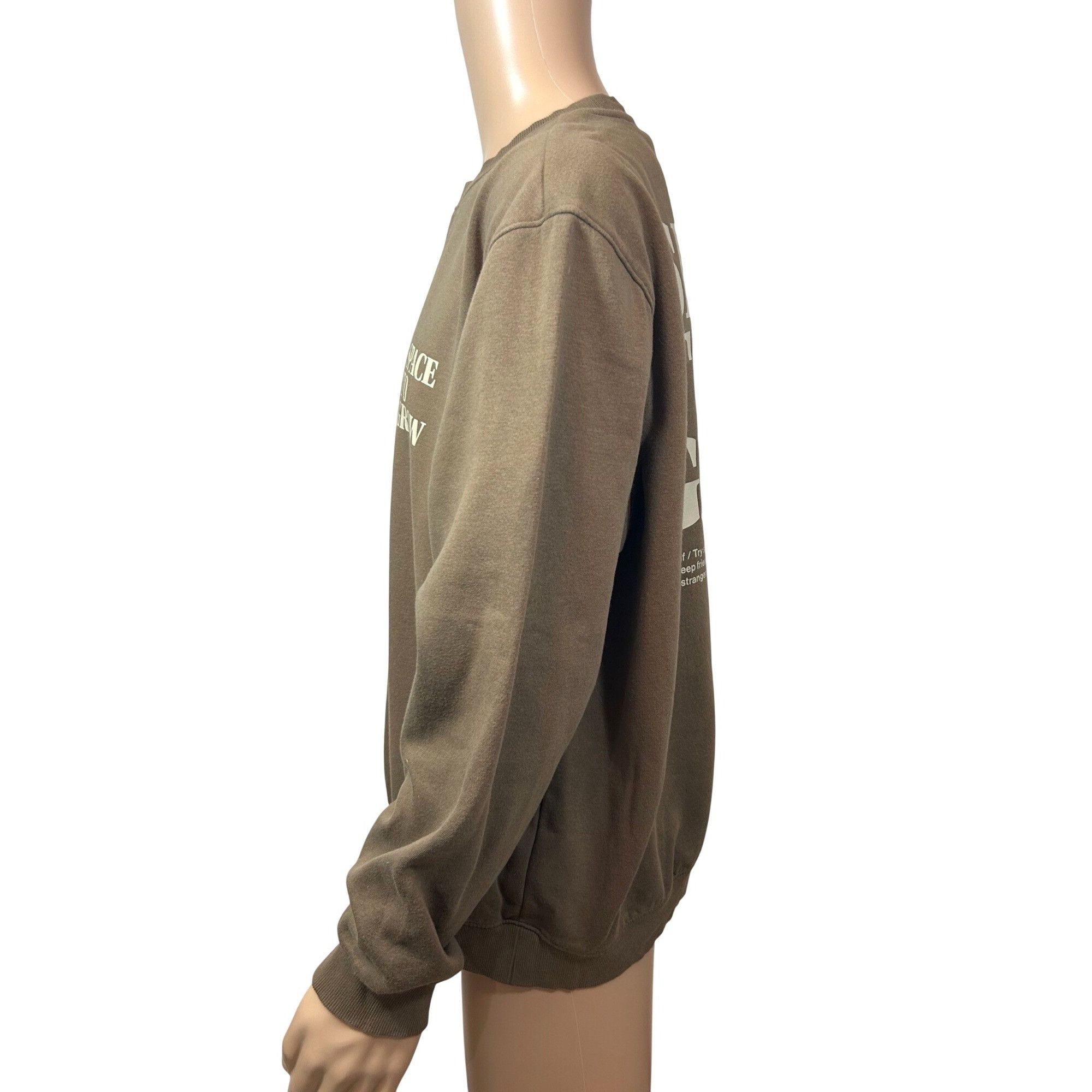 H&M H&M Men “Space To Grow” Brown Sweatshirt XL Crewneck Long Sl Size US XL / EU 56 / 4 - 4 Thumbnail
