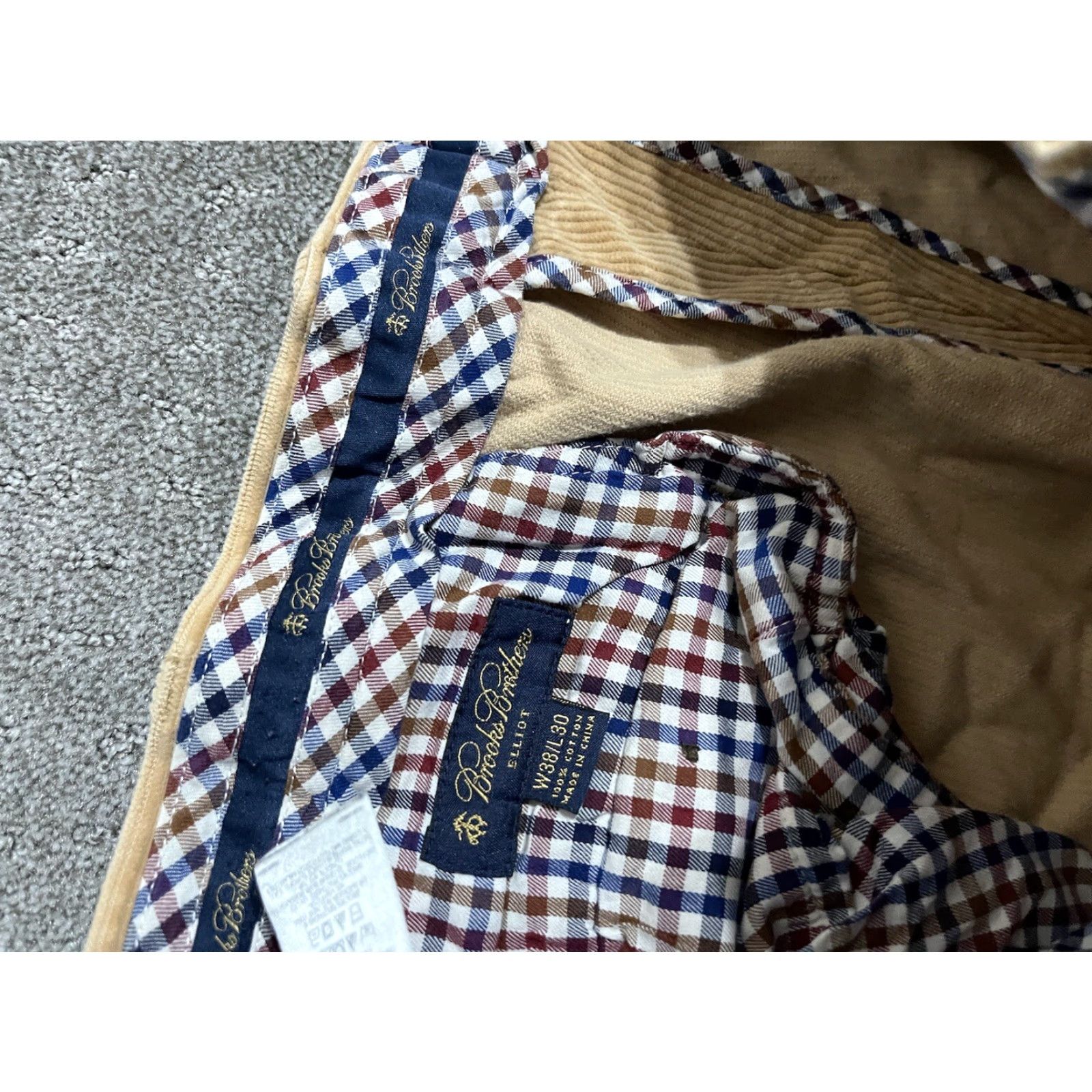 Brooks Brothers Brooks Brothers Pant Men 38x30 Golden Brown Chino Corduroy Elliott Pleated Front Mens Size US 38 / EU 54 - 5 Thumbnail