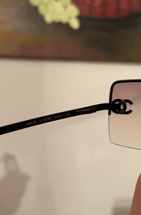 Chanel × Vintage CHANEL Sunglasses 4092-B Rimless Rhinestone 4017 Vintage Size ONE SIZE - 6 Thumbnail