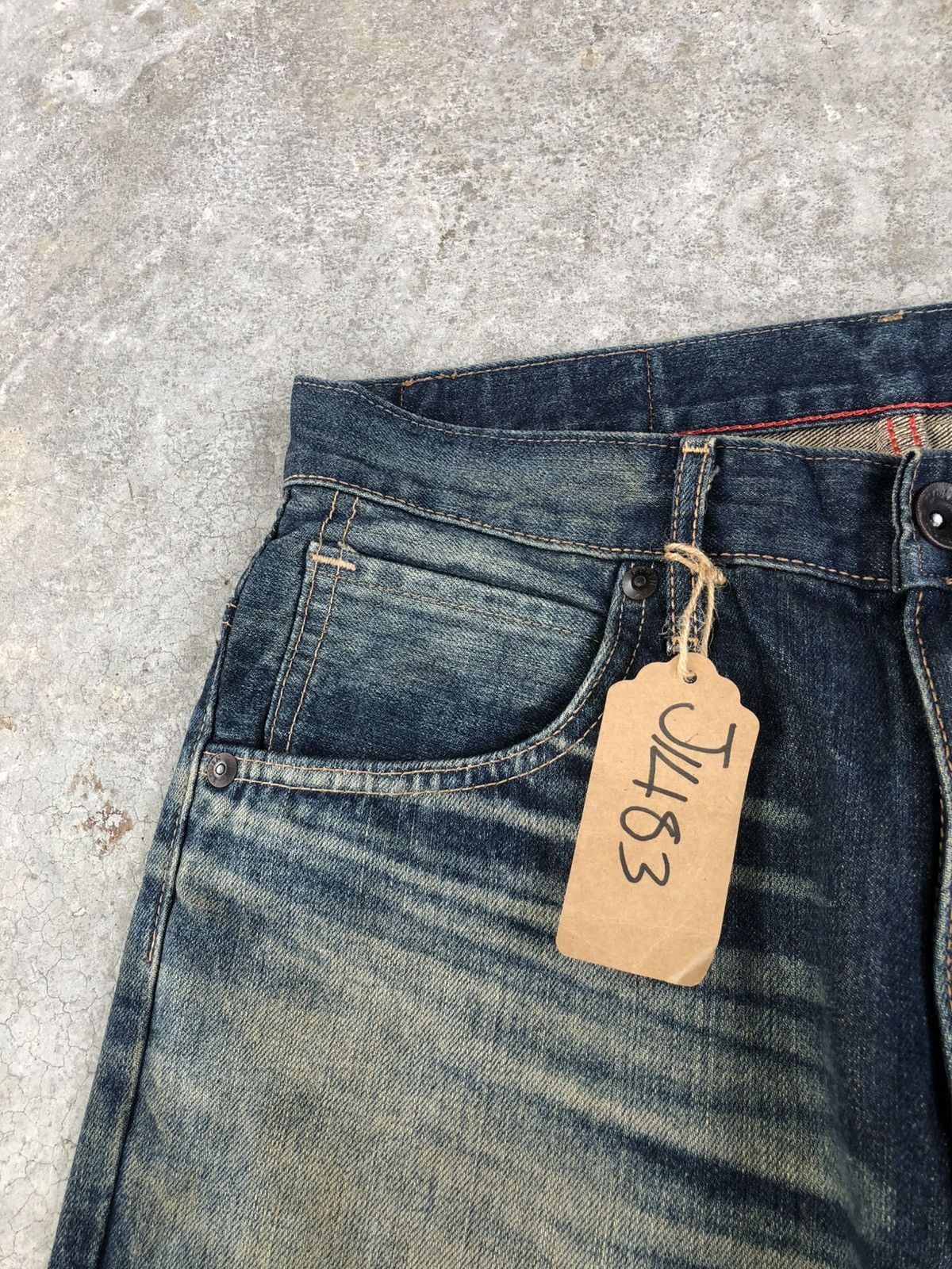 Edwin Edwin XU Flared Jeans Bootcut Mudwash Distressed Size US 33 - 14 Thumbnail