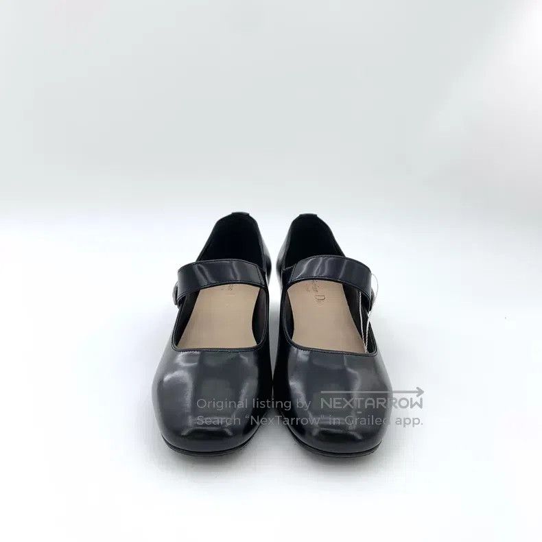 Dior Dior Black leather round toe buckle thick heel Mary Jane s Size US 5 / IT 35 - 3 Thumbnail