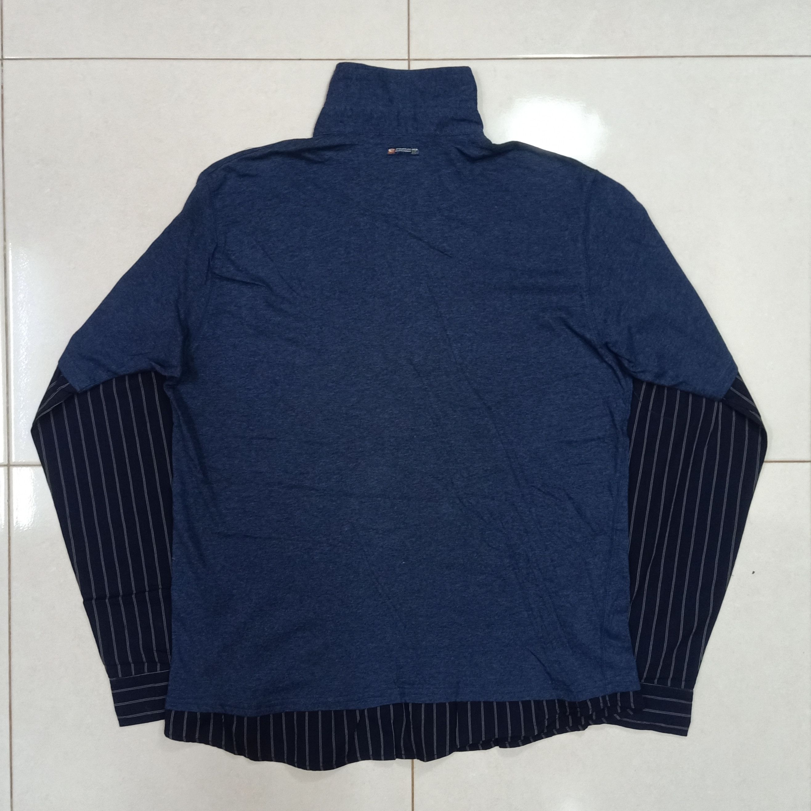 Point Zero POINT ZERO Y2K Millennium Styles Big Graphics Navy Shirt Size US XL / EU 56 / 4 - 4 Thumbnail